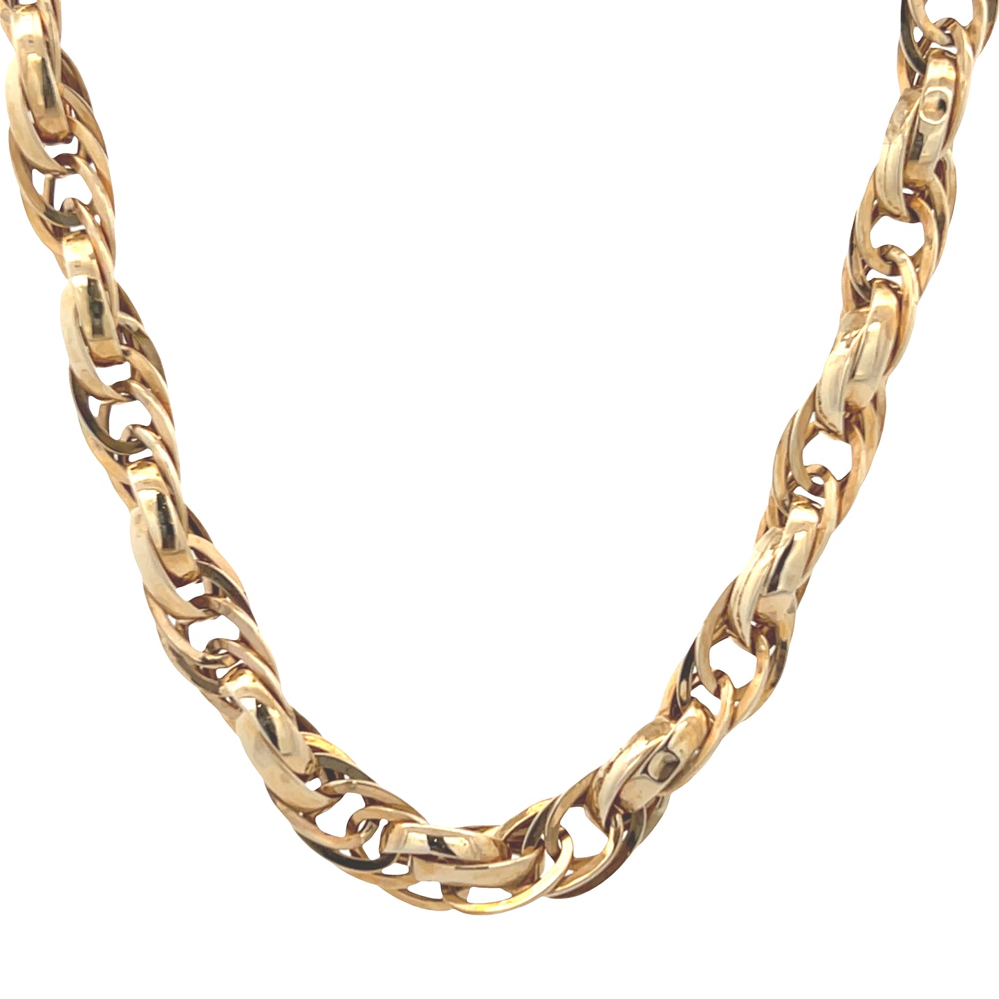 14K Hollow Cuban Link Gold Chain (7.5mm) | Luby Gold Collection | Luby 