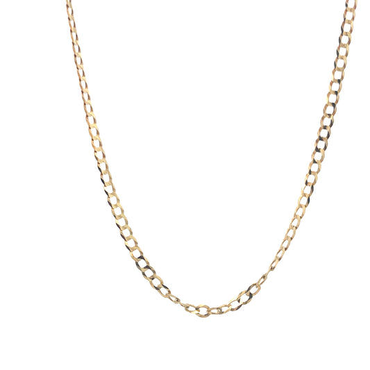 14K FLAT CUBAN CHAIN | Luby Gold Collection | Luby 