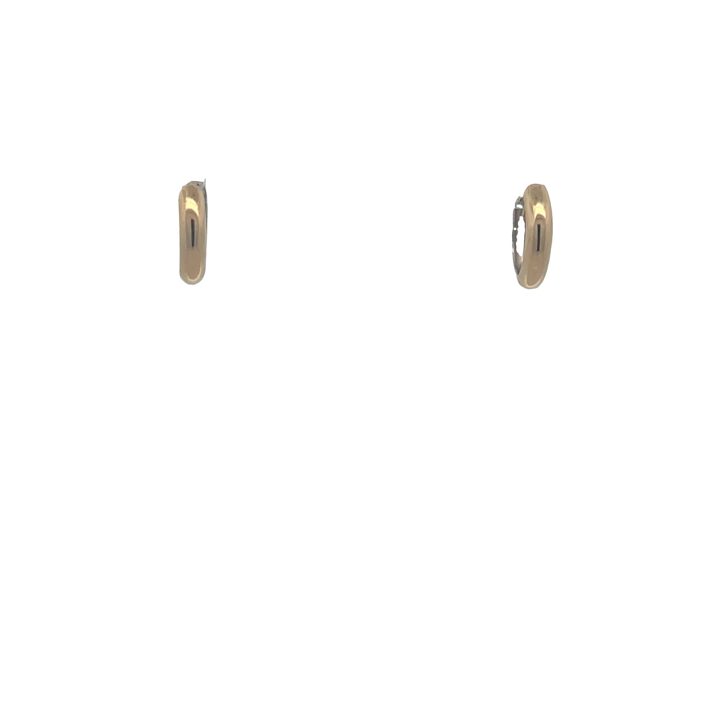 14K Gold 2-tone Hoops Reversible | Luby Gold Collection | Luby 