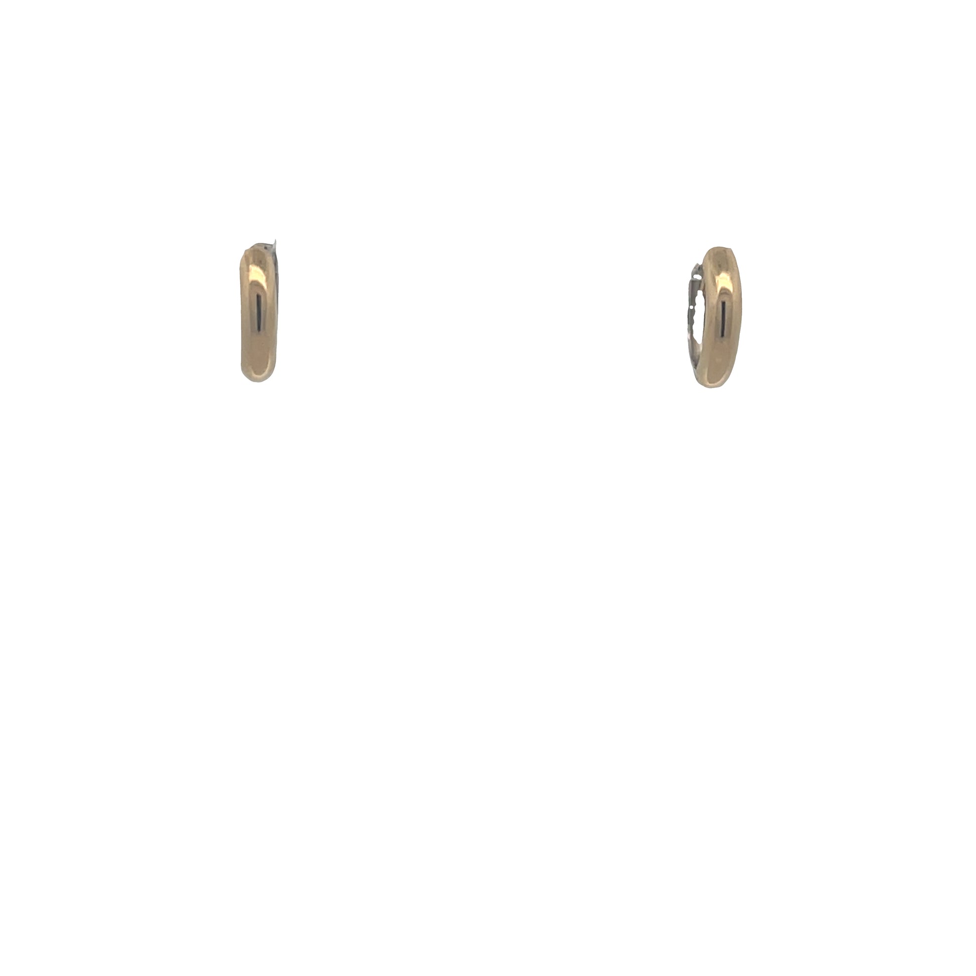 14K Gold 2-tone Hoops Reversible | Luby Gold Collection | Luby 
