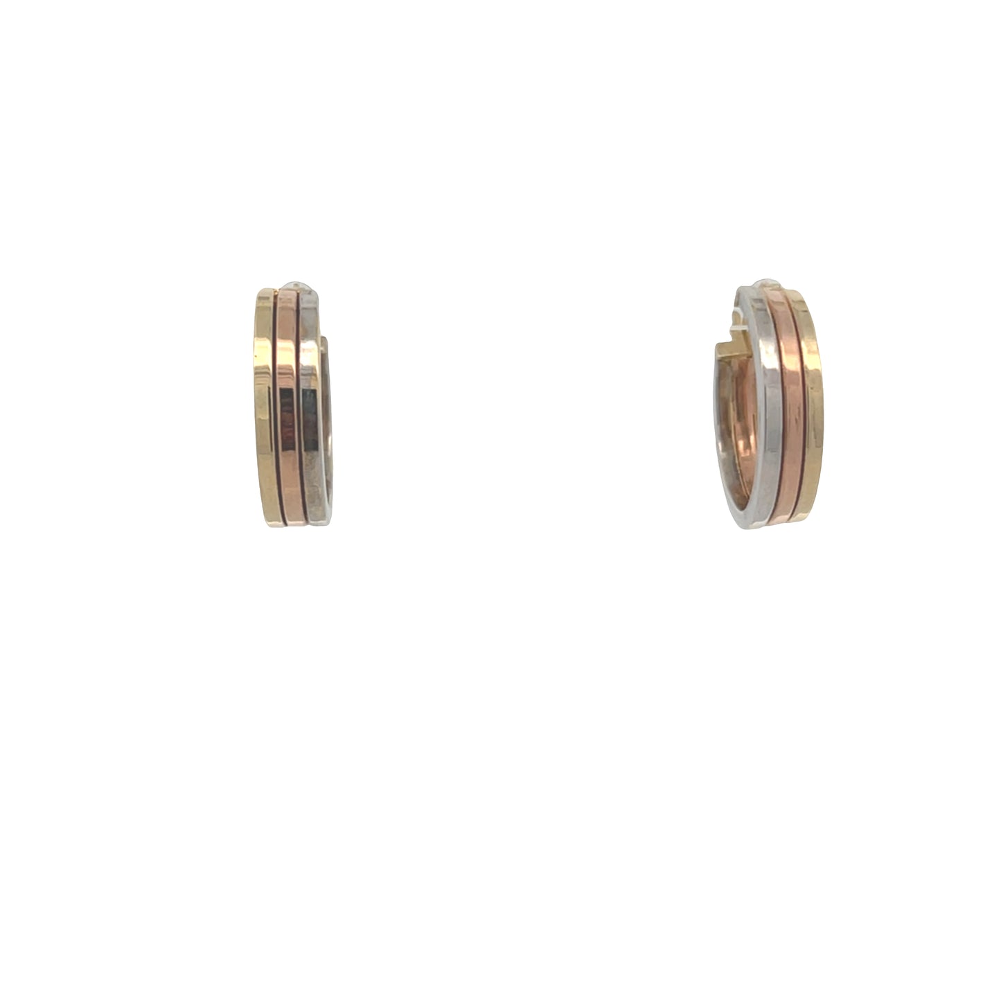 14K Gold 3 Colors Hoops | Luby Gold Collection | Luby 