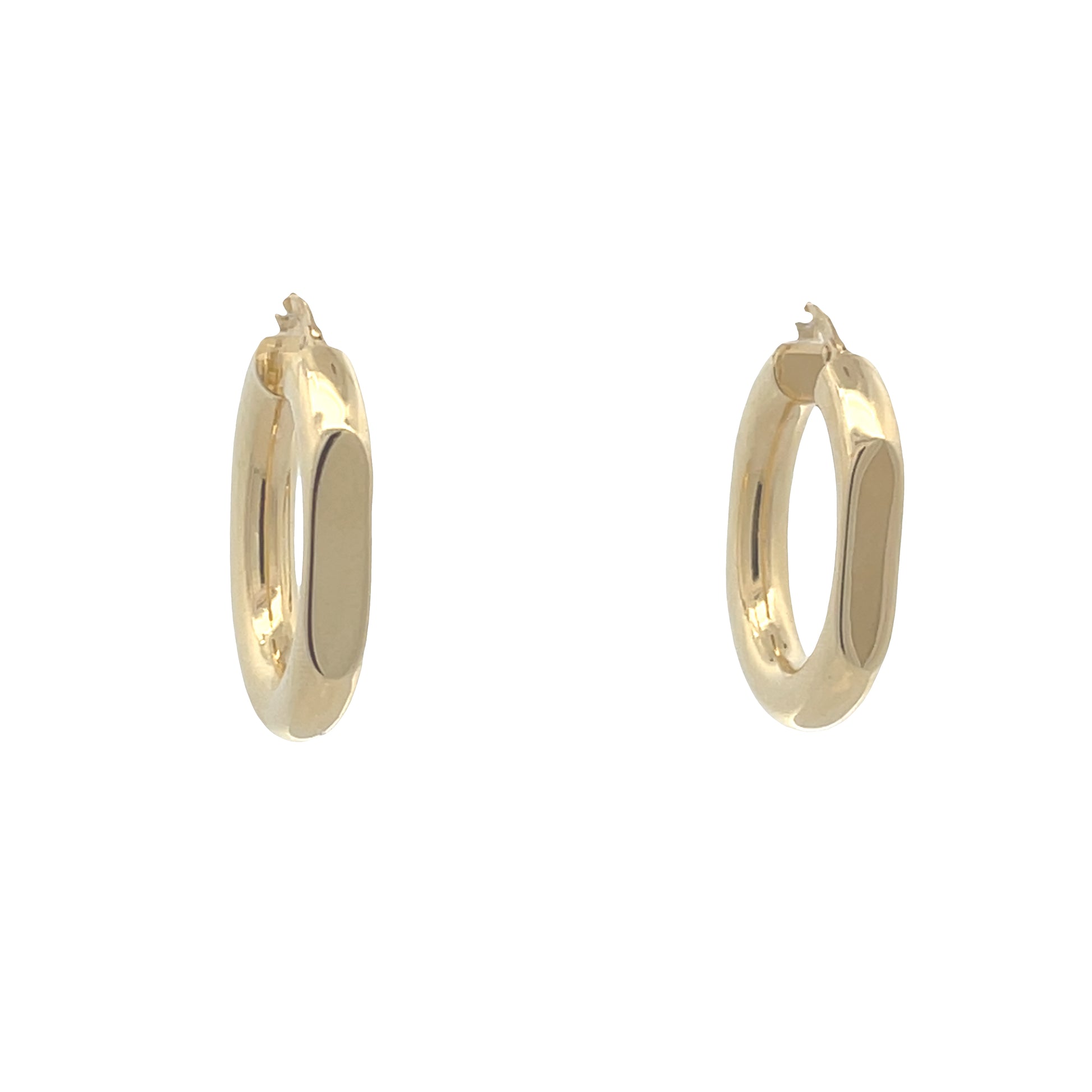 14k Gold Bold Hoops | Luby Gold Collection | Luby 