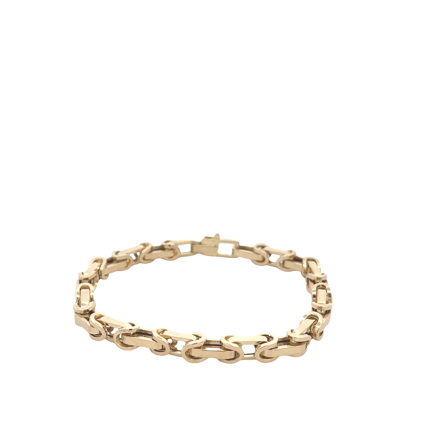 14K Gold Square Long Links Bracelet | Luby Gold Collection | Luby 