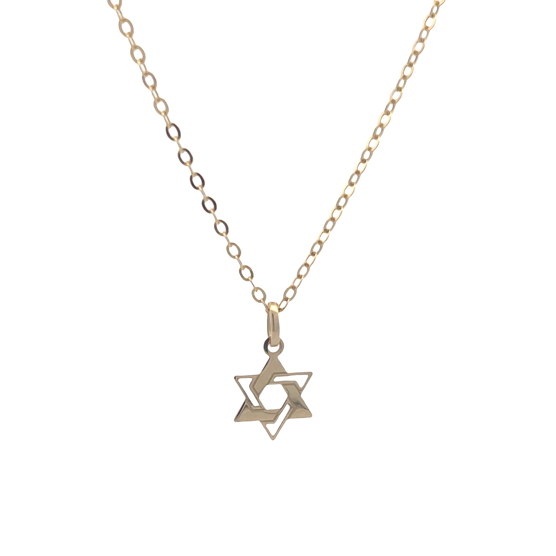 14k Gold David Star Pendant | Luby Gold Collection | Luby 