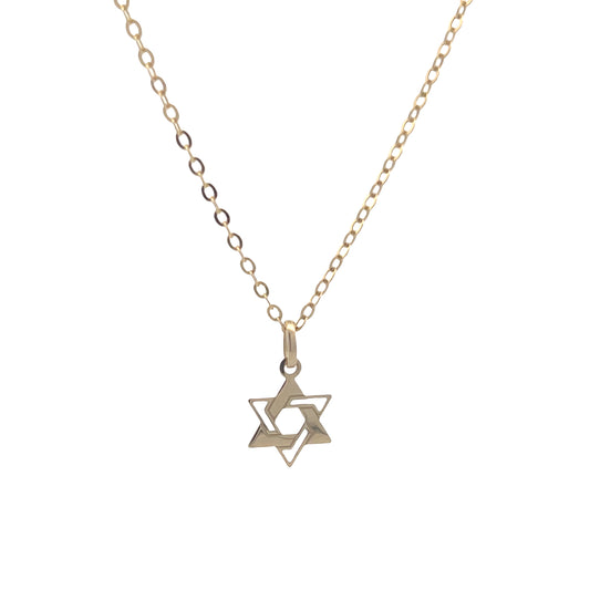 14k Gold David Star Pendant | Luby Gold Collection | Luby 