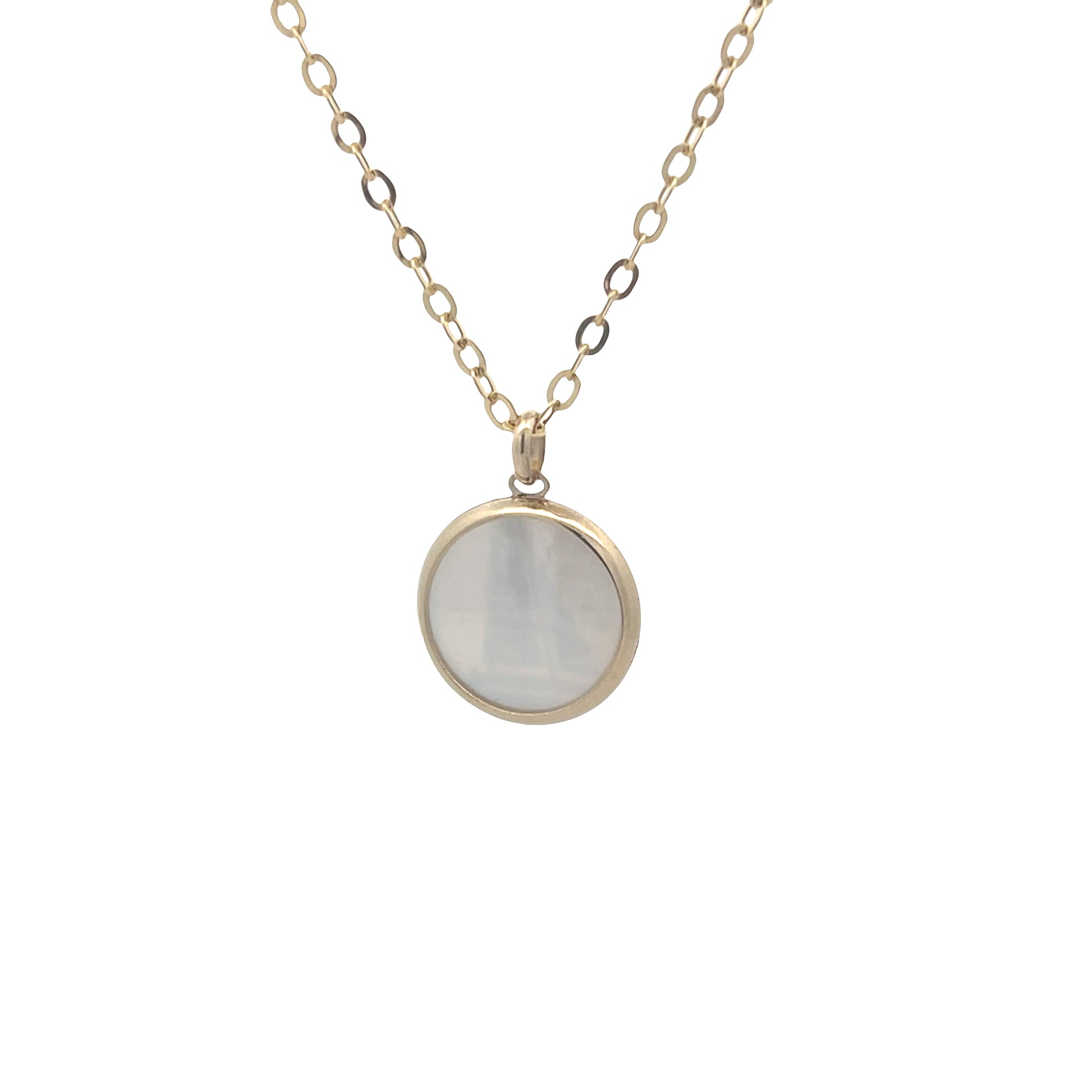 14K Gold Sailboat Pendant with Mother of Pearl | Luby Gold Collection | Luby 