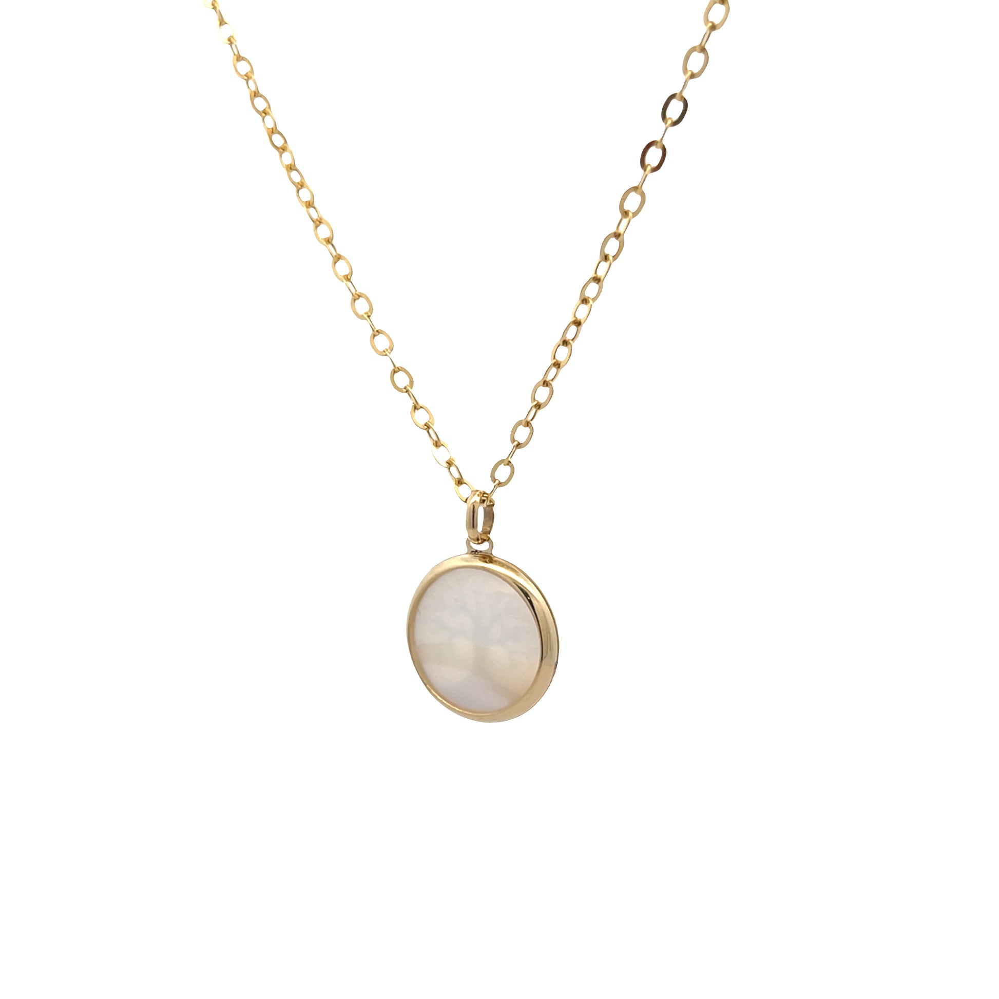 14k Gold Tree of Life Pendant with Mother Pearl | Luby Gold Collection | Luby 