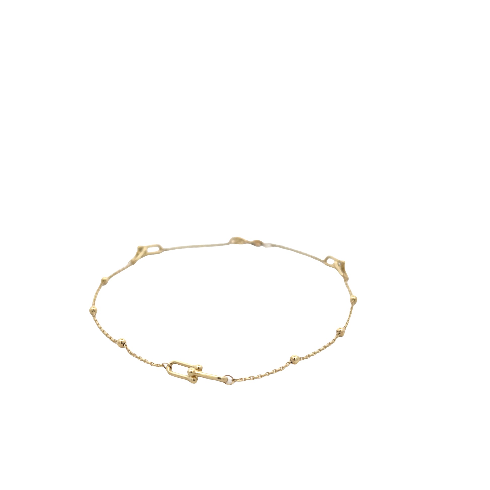 14K Gold Doble Link Ankle | Luby Gold Collection | Luby 