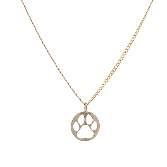 14K Gold Custom Dog Paw Print Pendant | Luby Gold Collection | Luby 