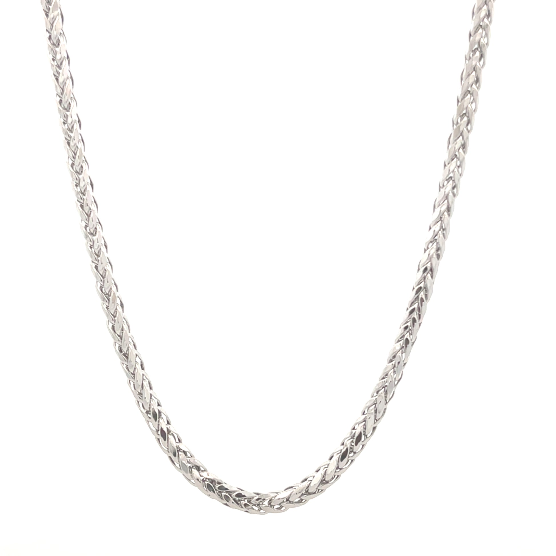 14K White Gold Wheat Chain | Luby Gold Collection | Luby 