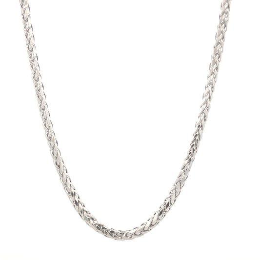 14K White Gold Wheat Chain | Luby Gold Collection | Luby 