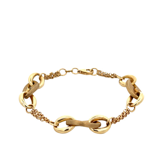 14K Fancy Link Bracelet | Luby Gold Collection | Luby 