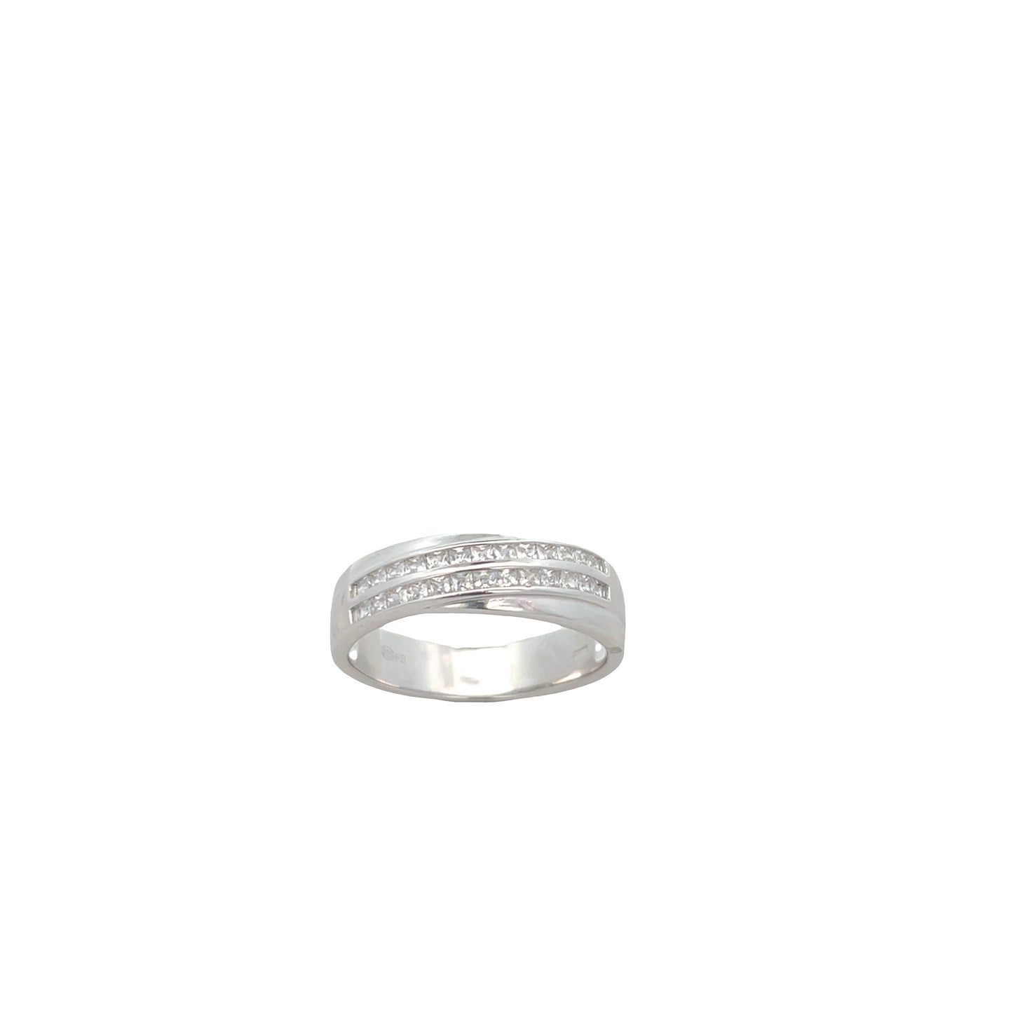 Suspiria Men Wedding Band 925 with Double Row with CZ | Suspiria | Luby 