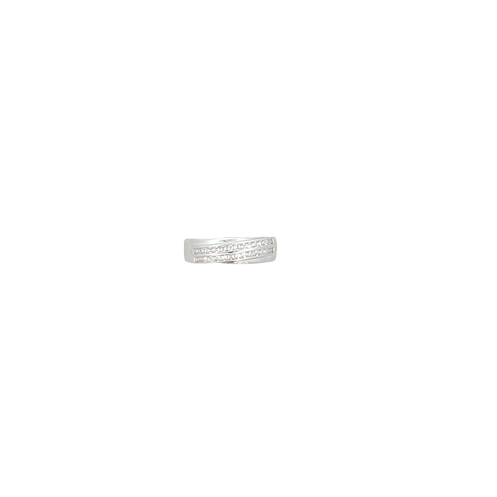 Suspiria Men Wedding Band 925 with Double Row with CZ | Suspiria | Luby 