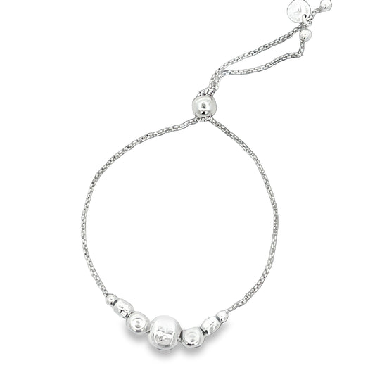 Marcello Pane Round Silver Sliding Bracelet | Marcello Pane | Luby 