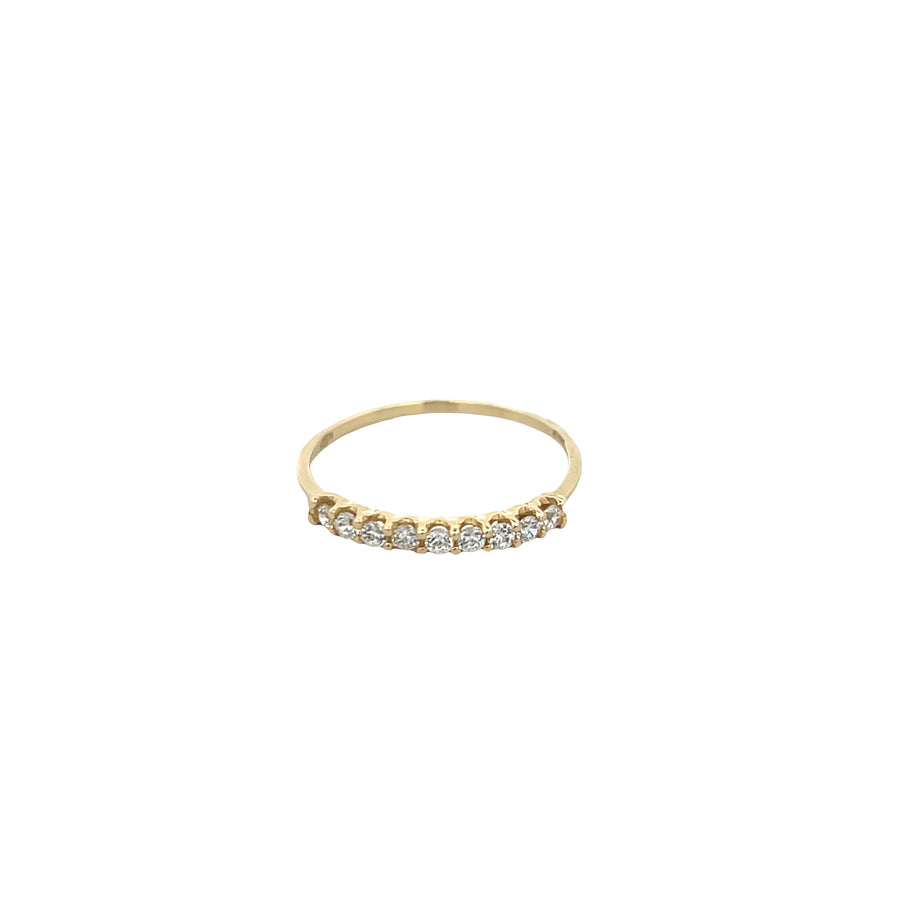 14K Gold CZ Ring