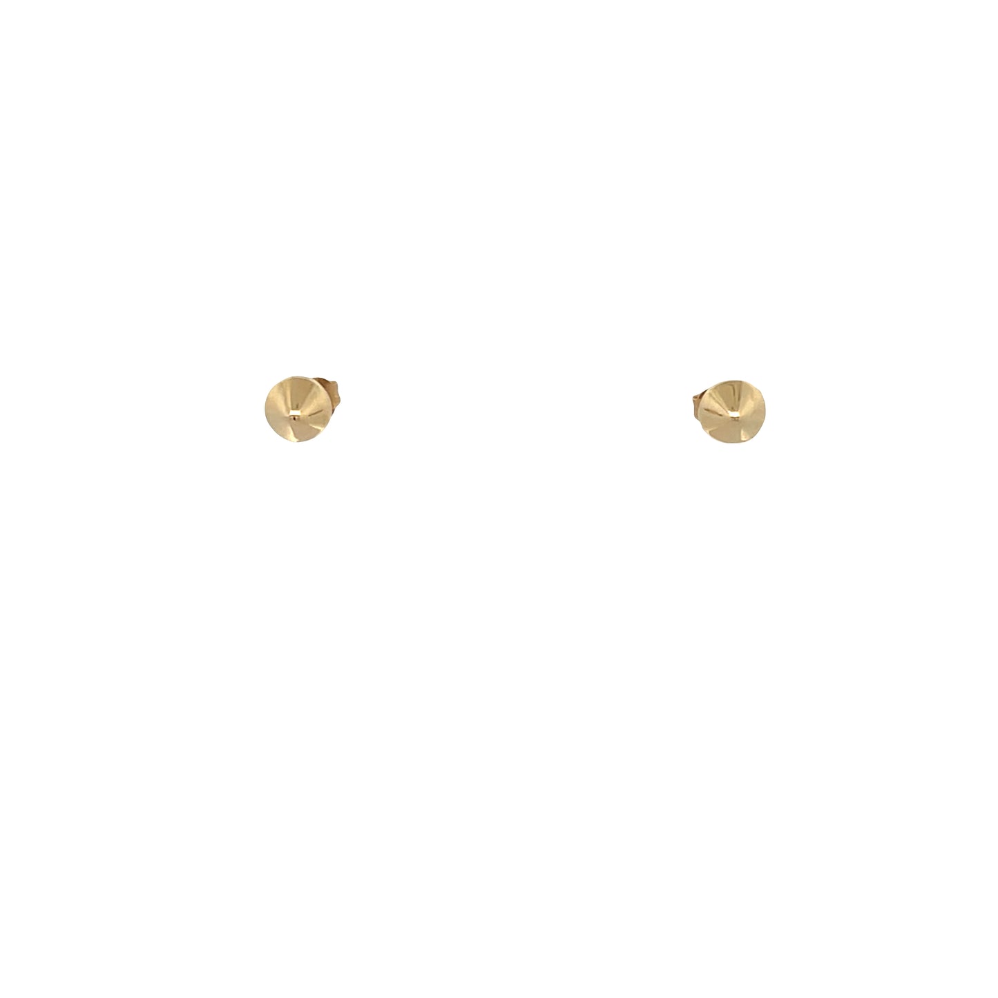 14K Gold Pyramid Stud Earrings | Luby Gold Collection | Luby 
