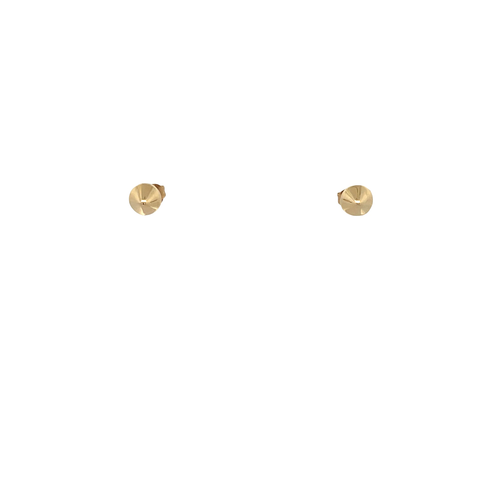 14K Gold Pyramid Stud Earrings | Luby Gold Collection | Luby 