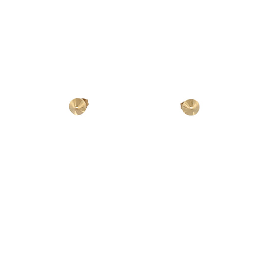 14K Gold Pyramid Stud Earrings | Luby Gold Collection | Luby 