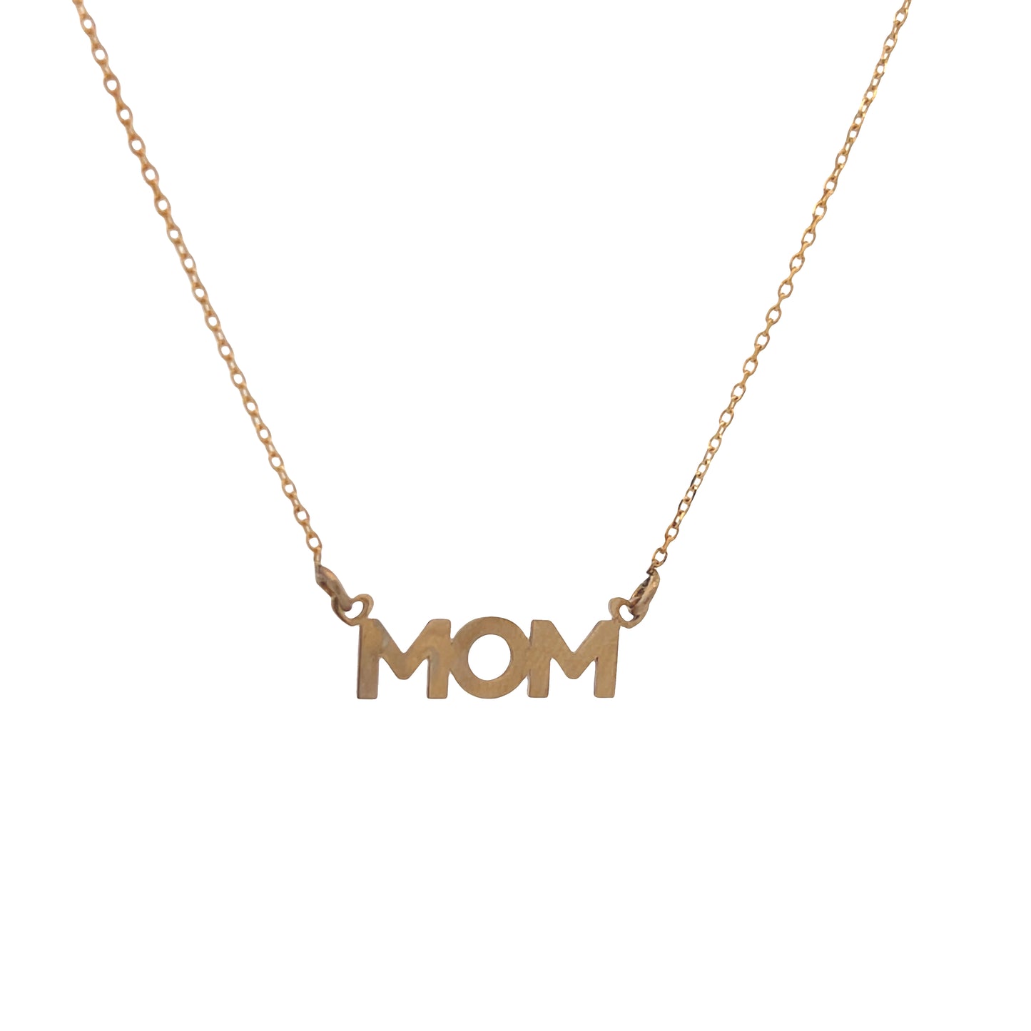 14K Gold Mom Scrip Necklace | Luby Gold Collection | Luby 