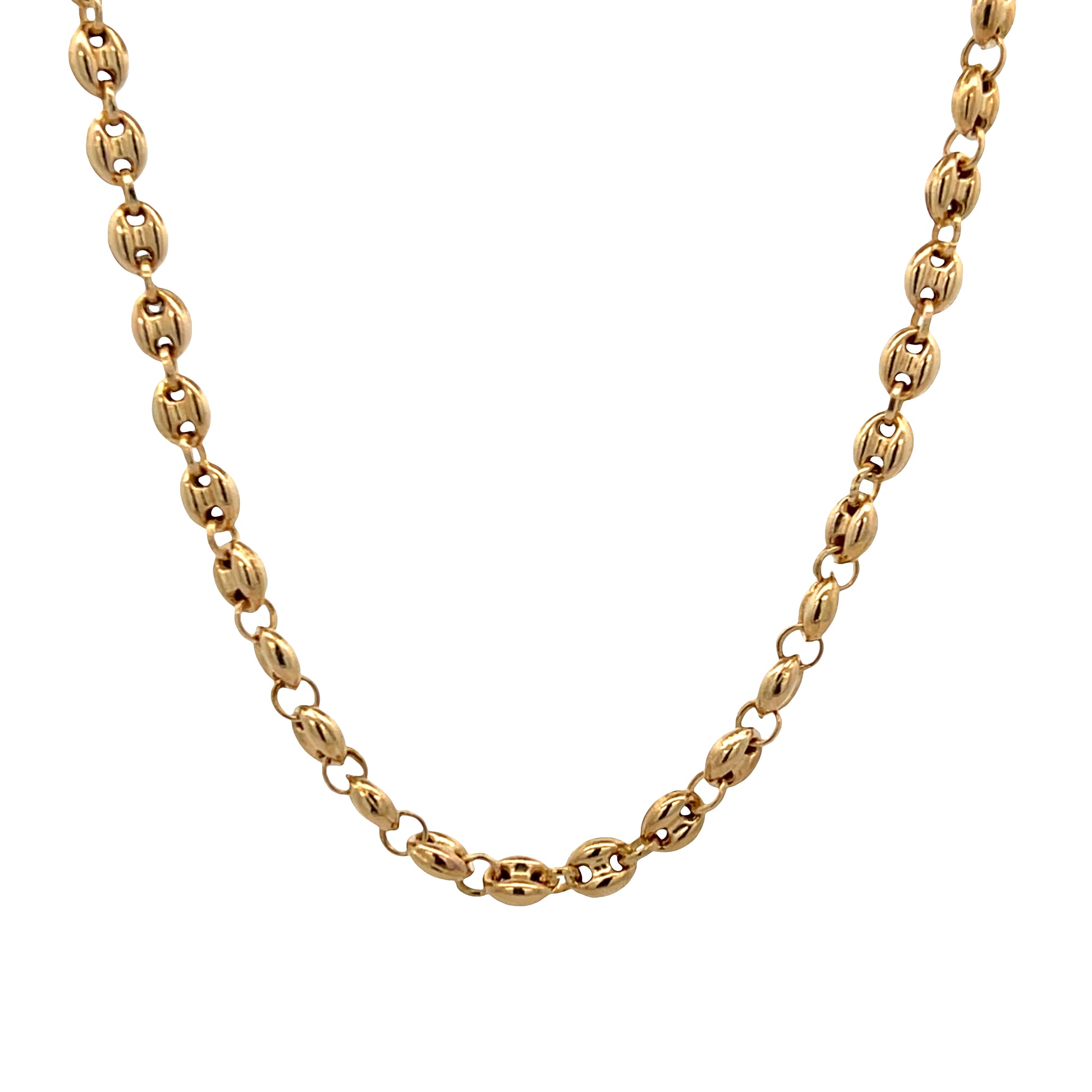 10K PUFF MARINER NECKLACE 22'' | Luby Gold Collection | Luby 