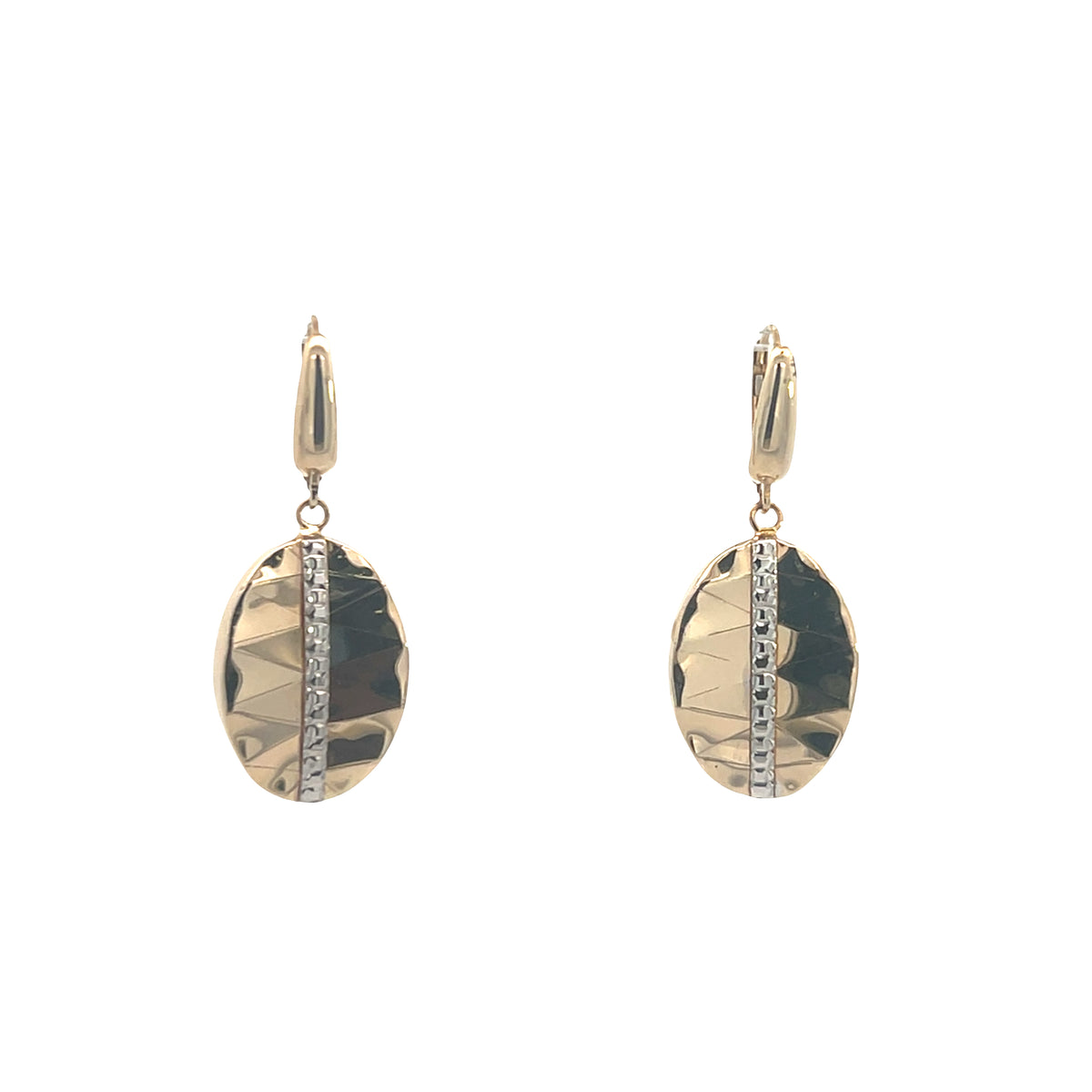 14K Gold 2/T Long Vintage Earrings | Luby Gold Collection | Luby 