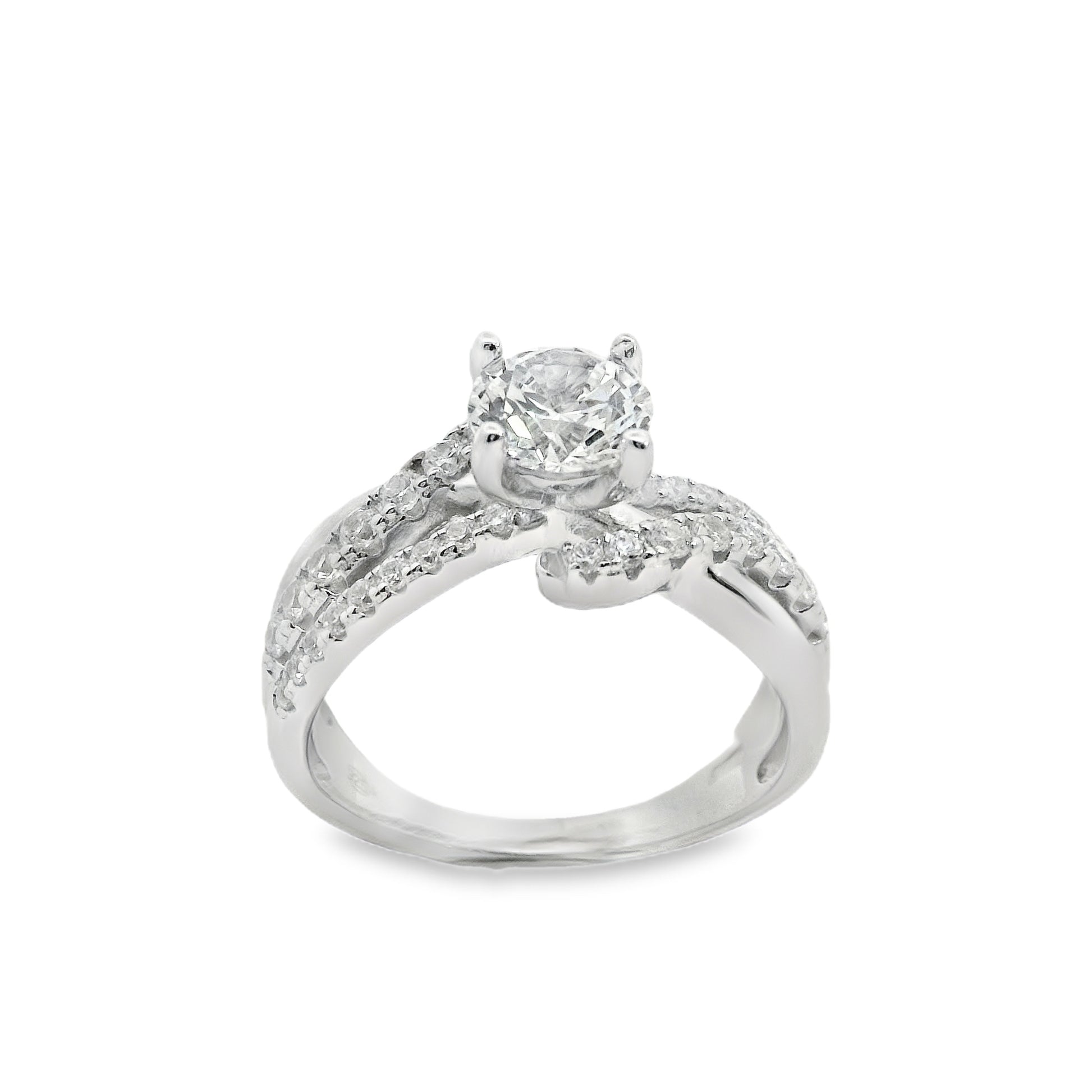 TWIST OF LOVE WEDDING RING 925, CZ | Suspiria | Luby 