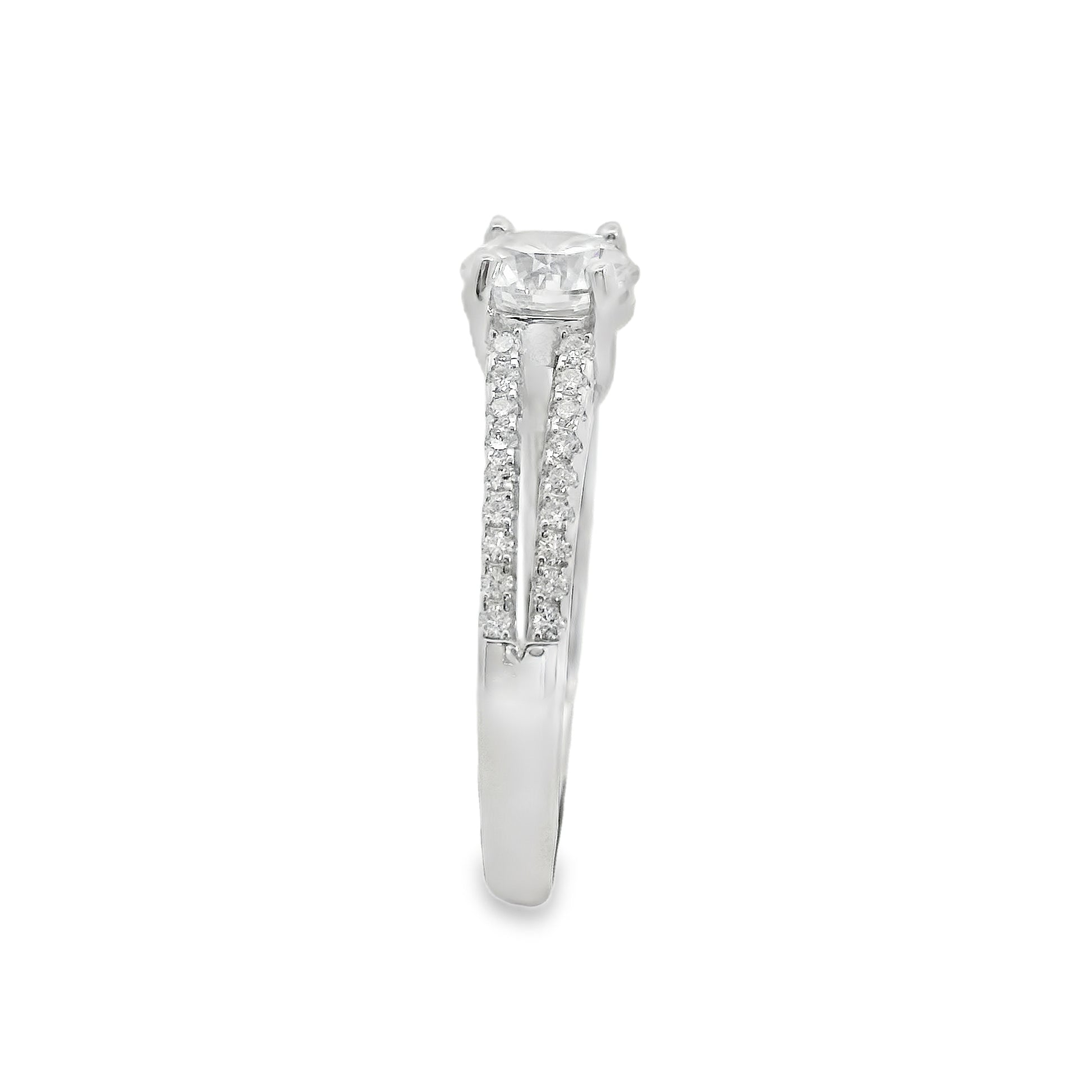 Suspiria Wedding Band 925 CZ Double Band Round Cut Ring | Suspiria | Luby 