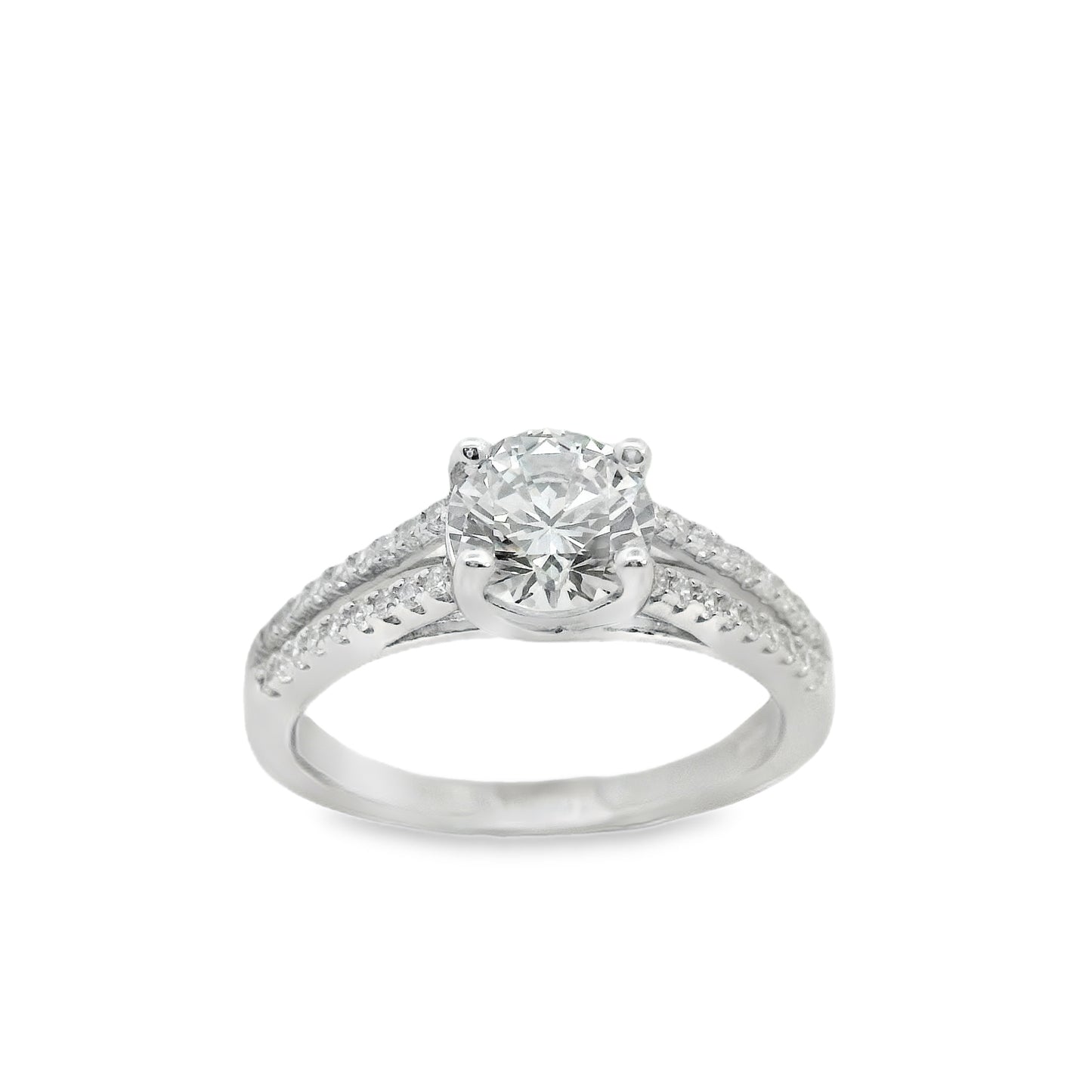 Suspiria Wedding Band 925 CZ Double Band Round Cut Ring | Suspiria | Luby 