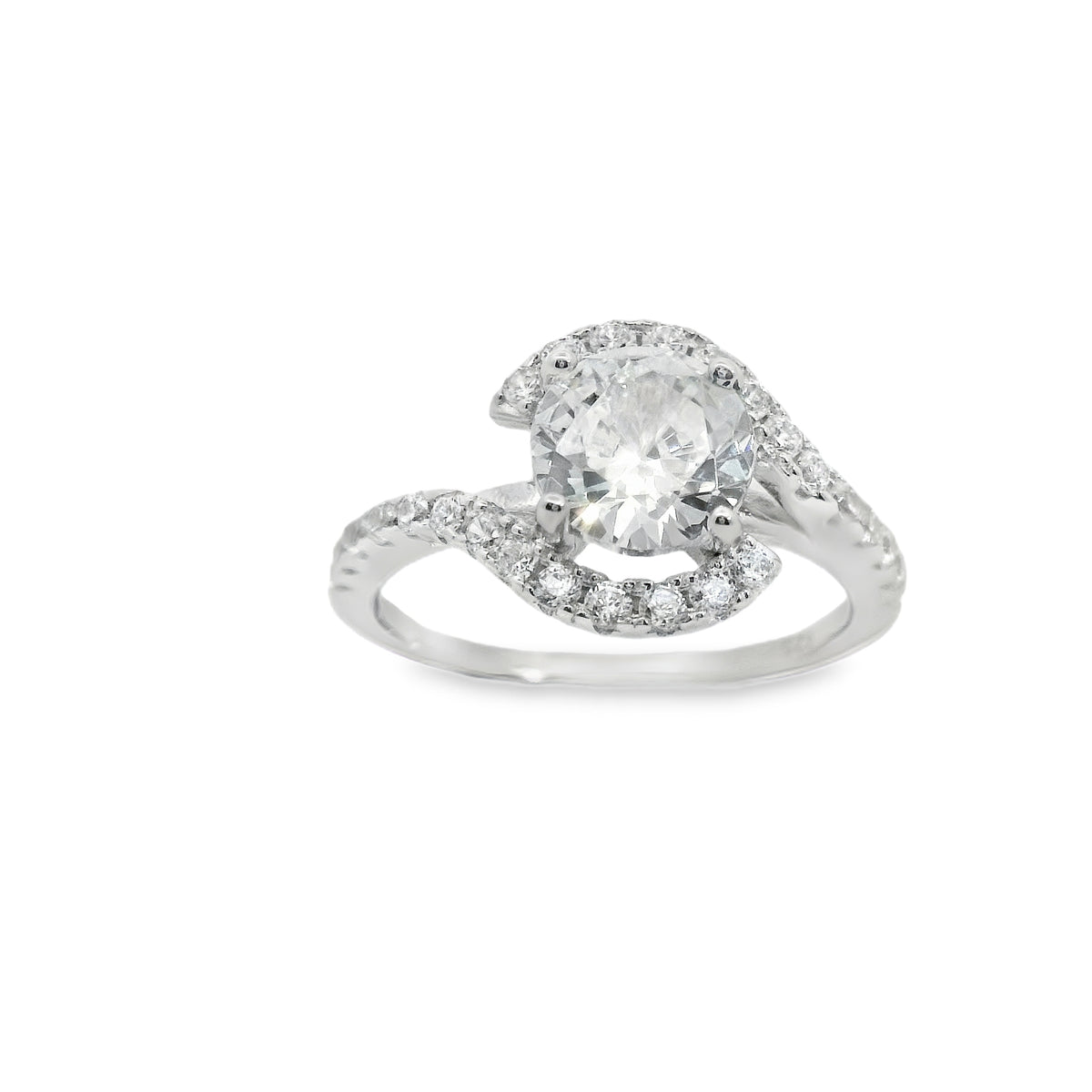 Suspiria Wedding Band 925 CZ Round Center Piece | Suspiria | Luby 