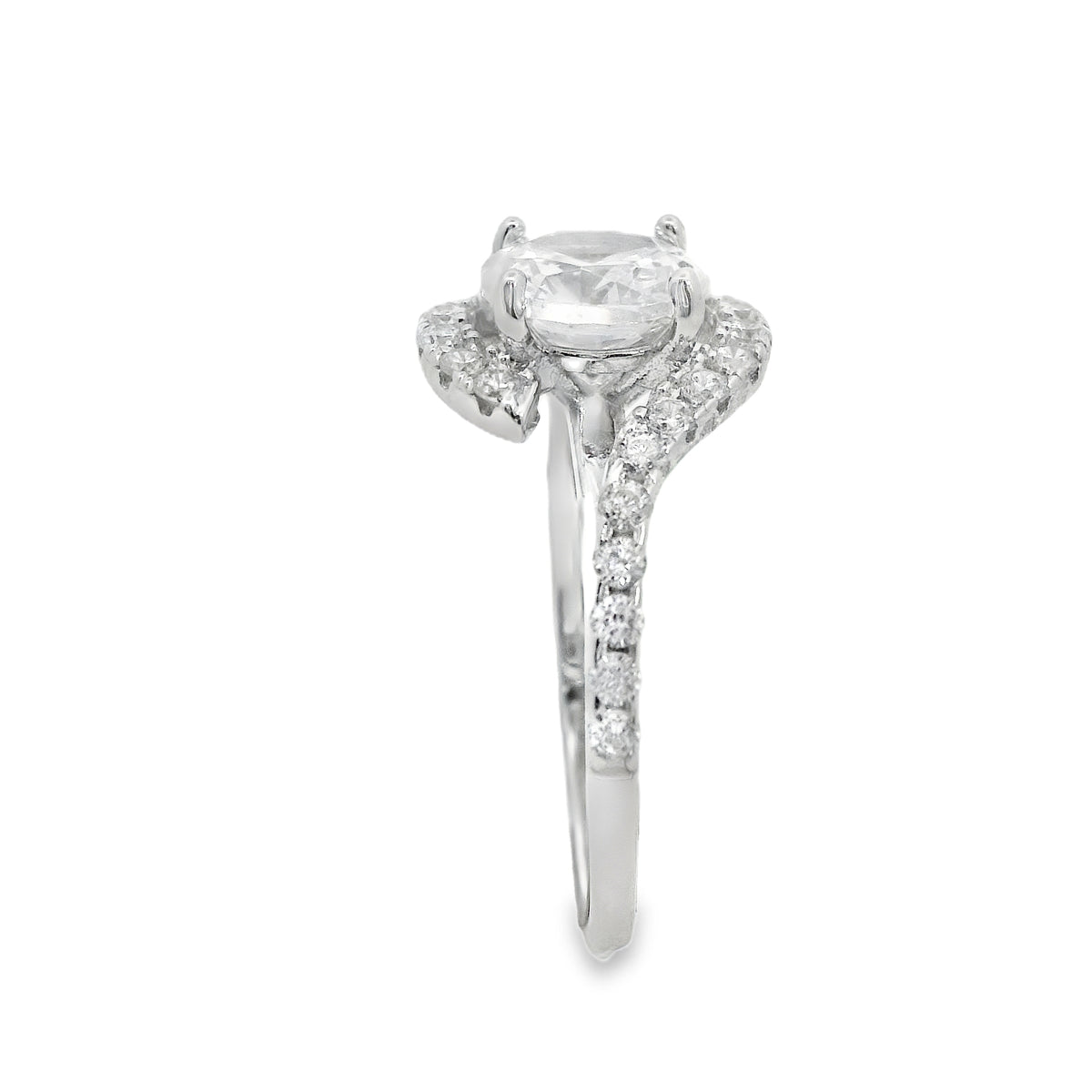 Suspiria Wedding Band 925 CZ Round Center Piece | Suspiria | Luby 