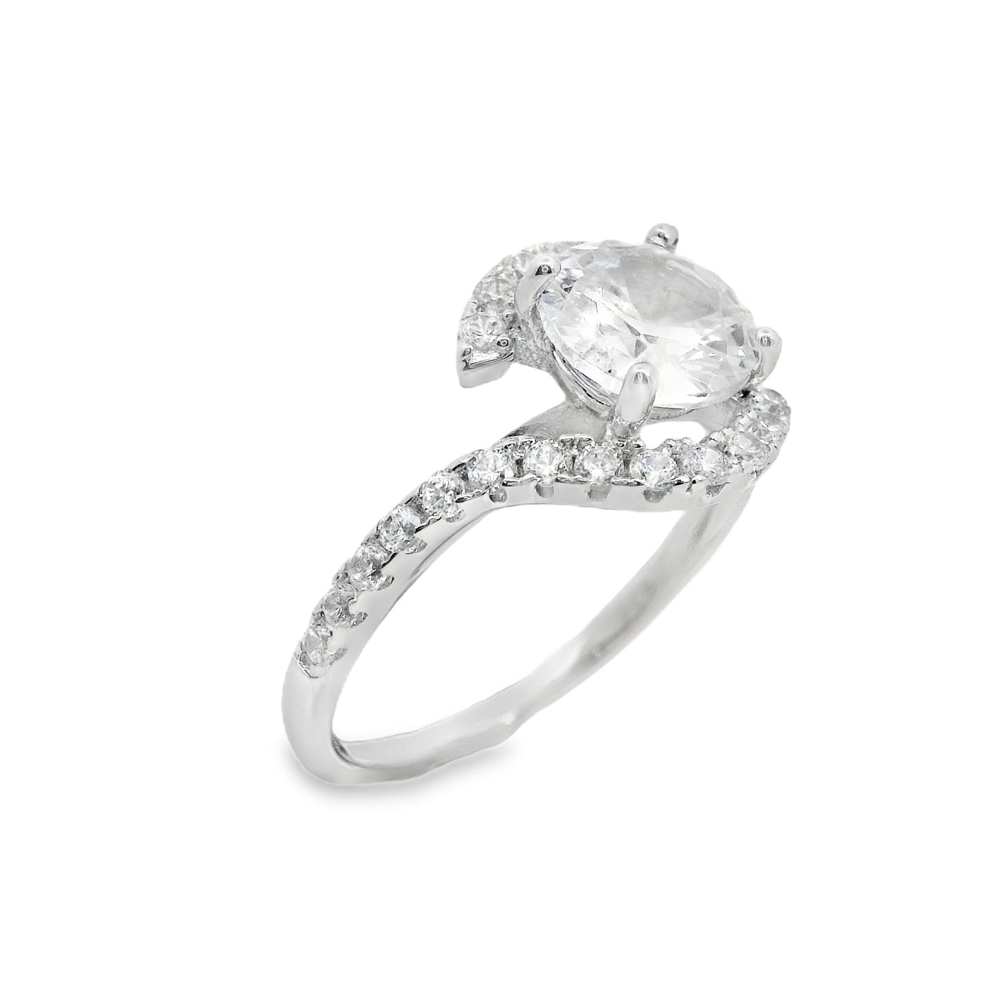 Suspiria Wedding Band 925 CZ Round Center Piece | Suspiria | Luby 