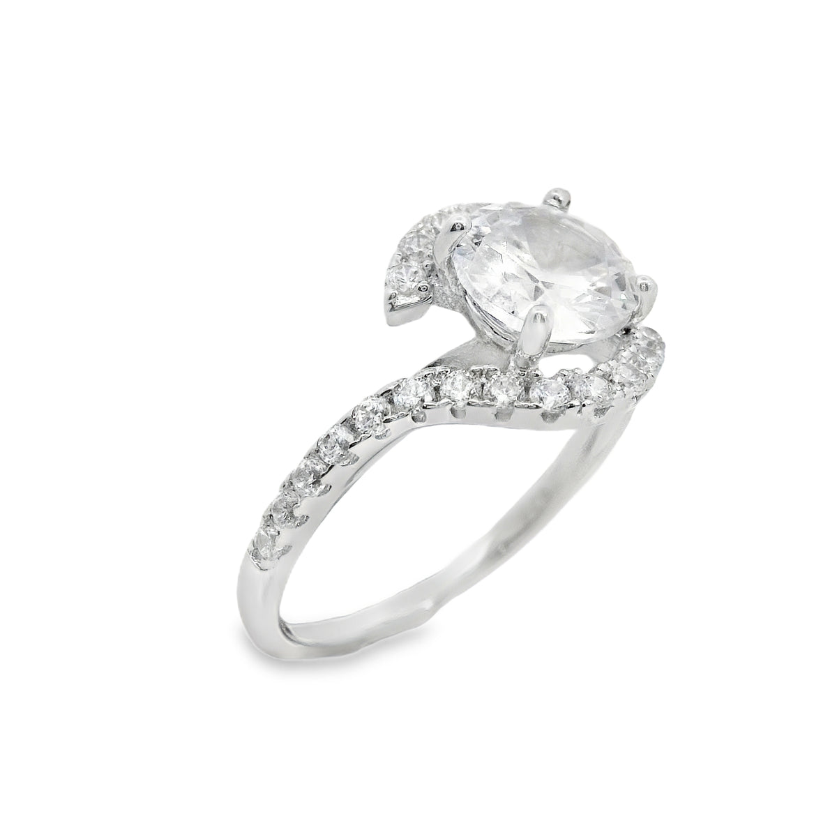 Suspiria Wedding Band 925 CZ Round Center Piece | Suspiria | Luby 