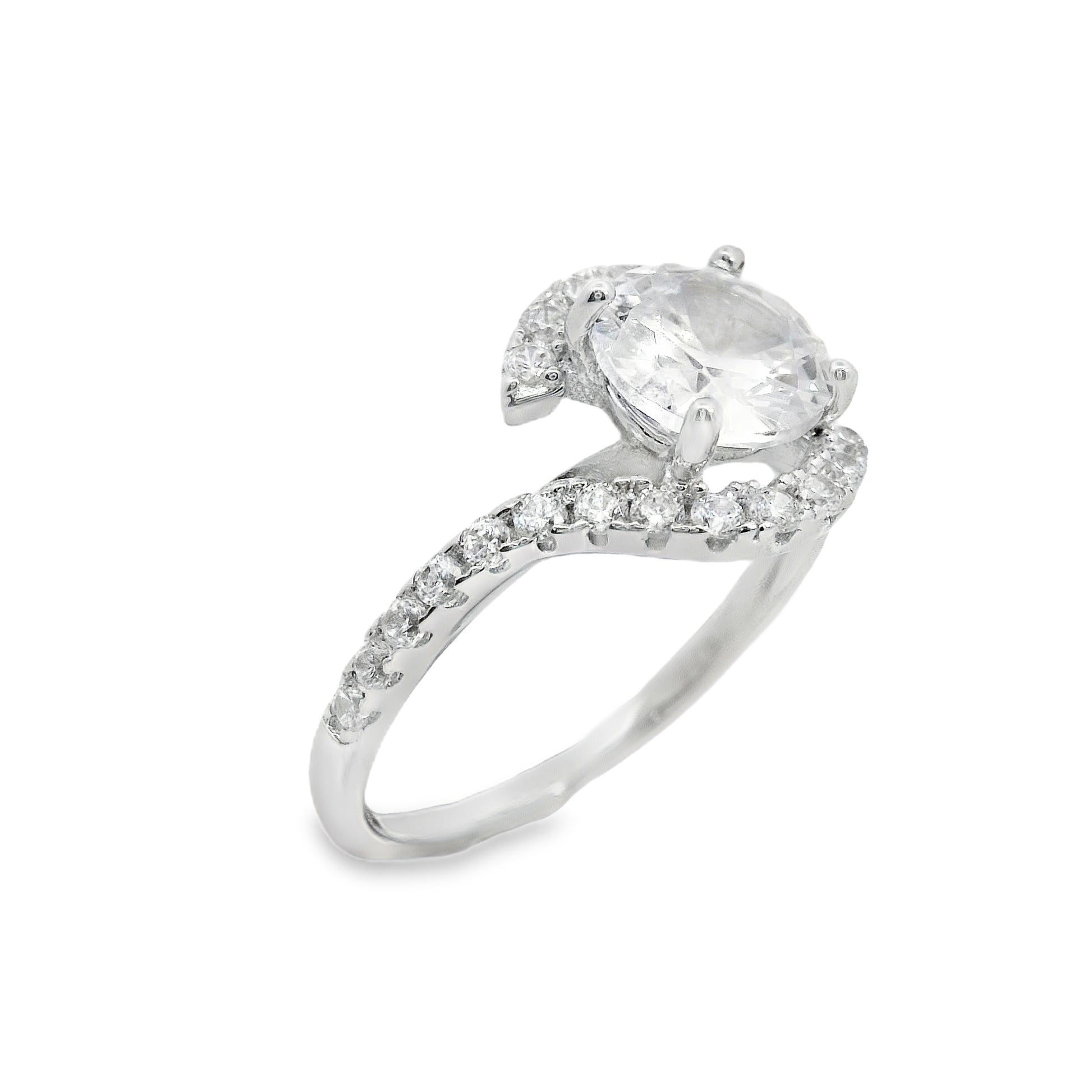 Suspiria Wedding Band 925 CZ Round Center Piece | Suspiria | Luby 