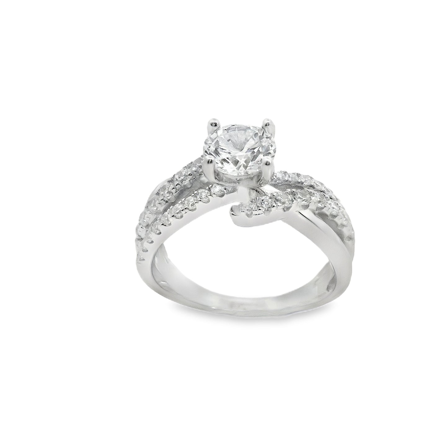TWIST OF LOVE WEDDING RING 925, CZ | Suspiria | Luby 