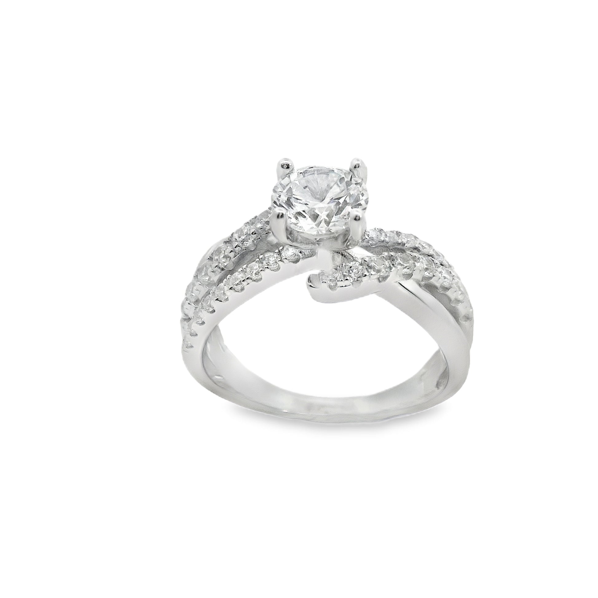 TWIST OF LOVE WEDDING RING 925, CZ | Suspiria | Luby 