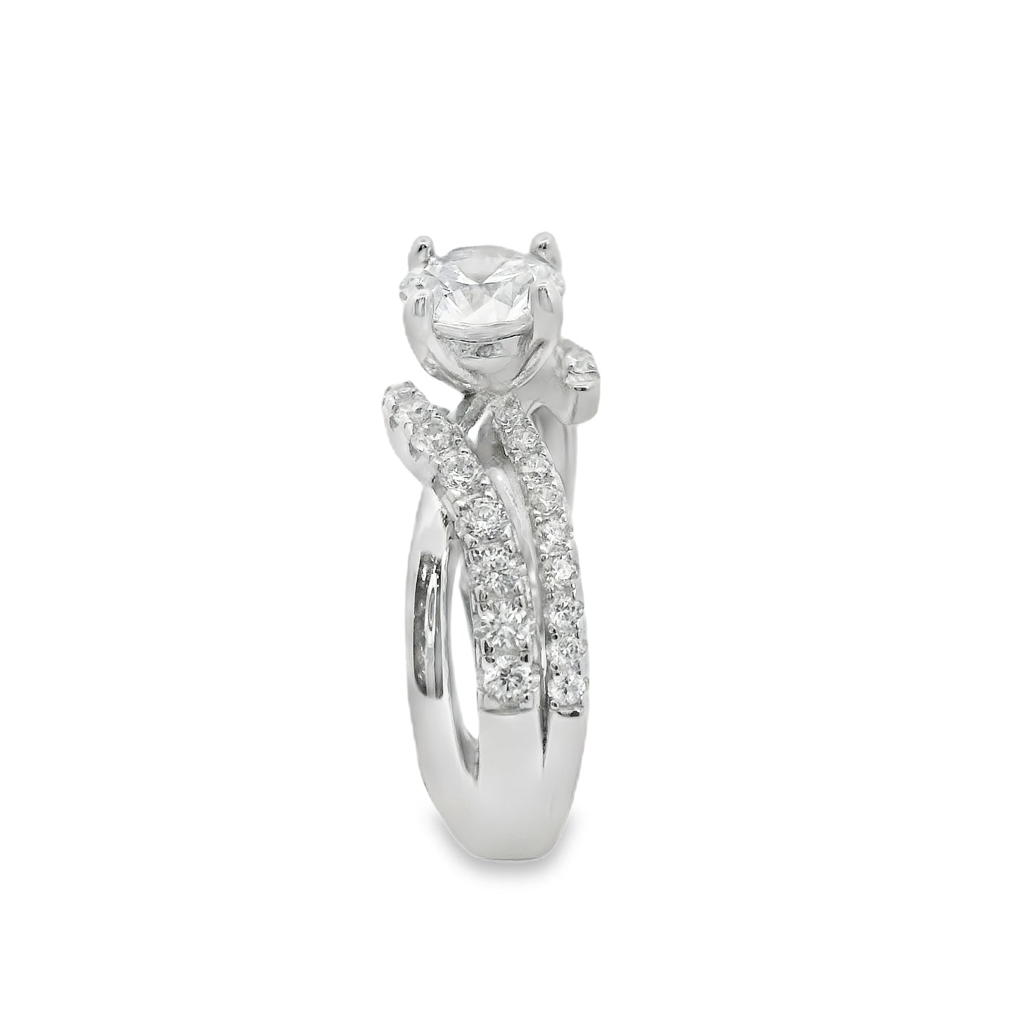 TWIST OF LOVE WEDDING RING 925, CZ | Suspiria | Luby 