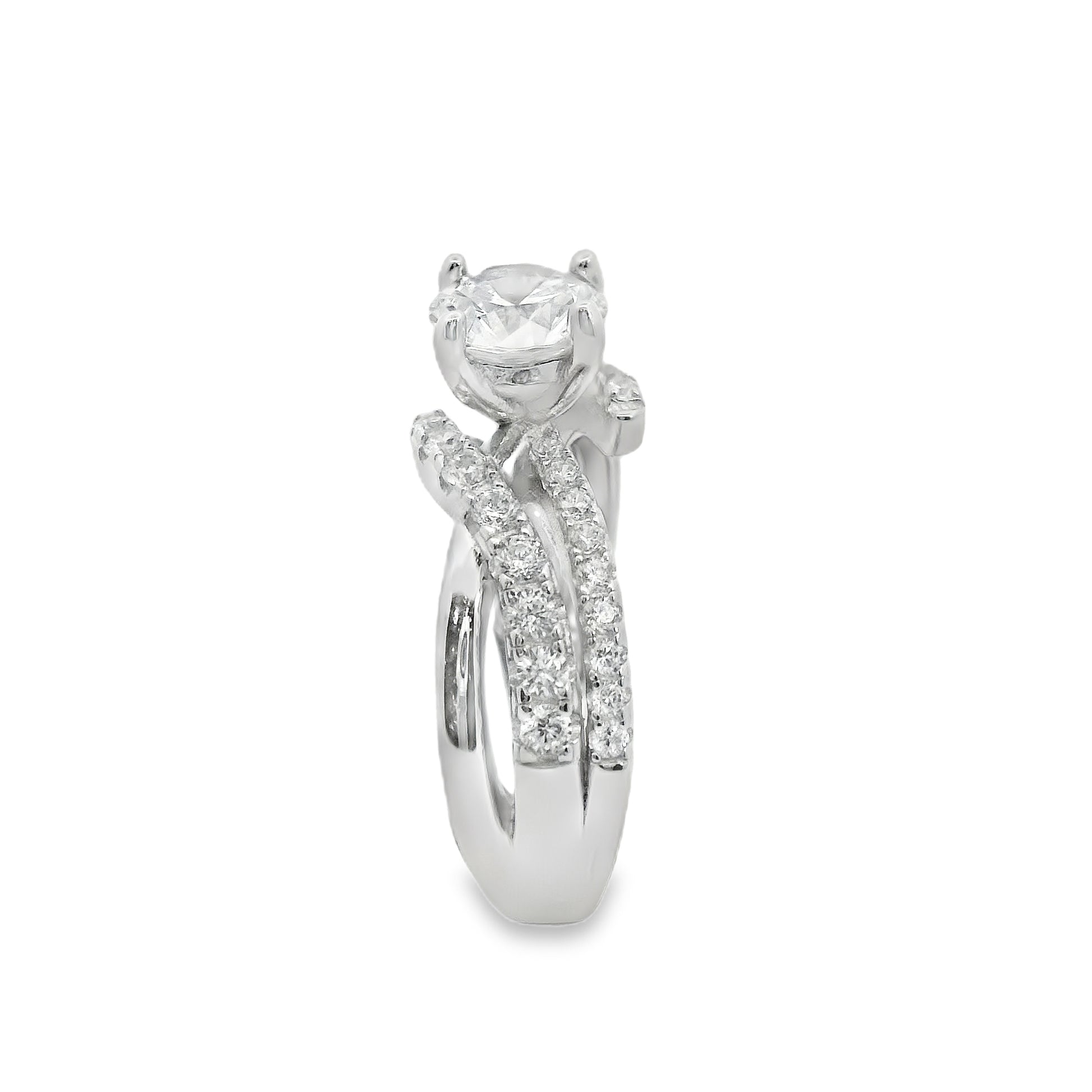 TWIST OF LOVE WEDDING RING 925, CZ | Suspiria | Luby 
