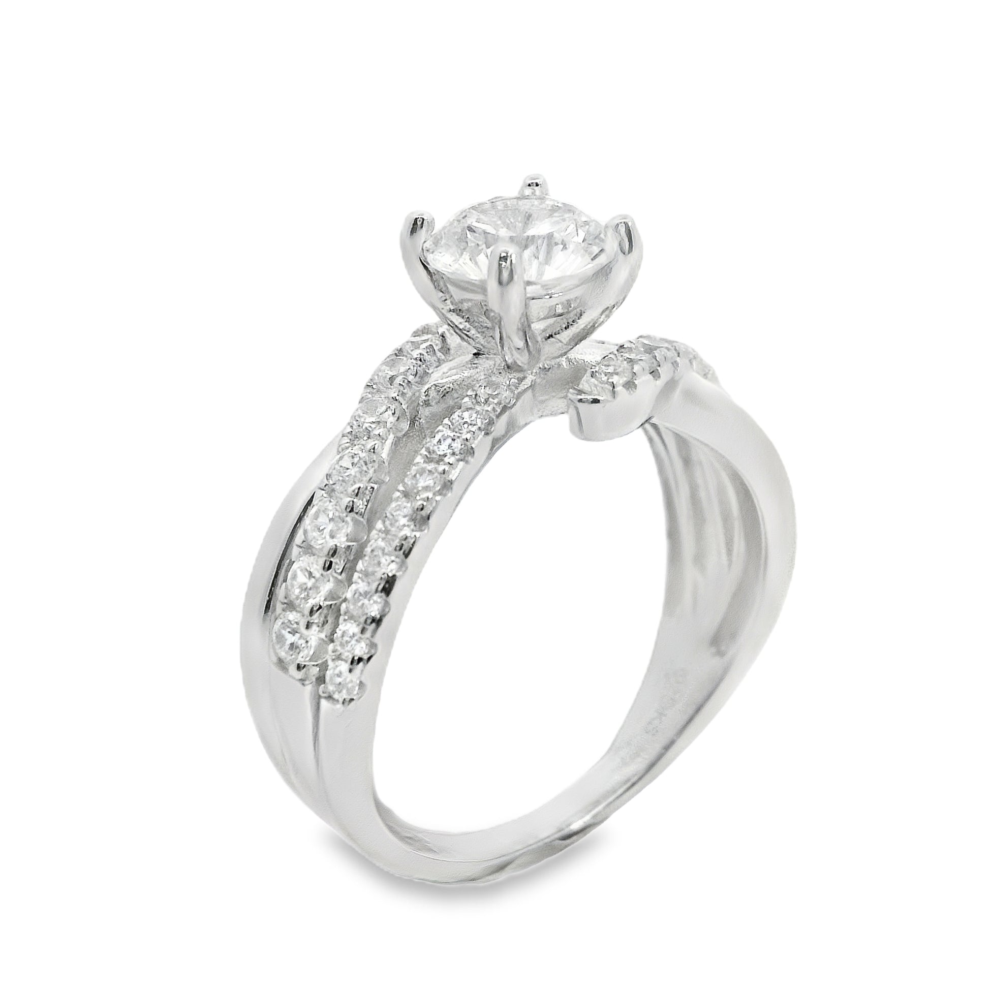 TWIST OF LOVE WEDDING RING 925, CZ | Suspiria | Luby 
