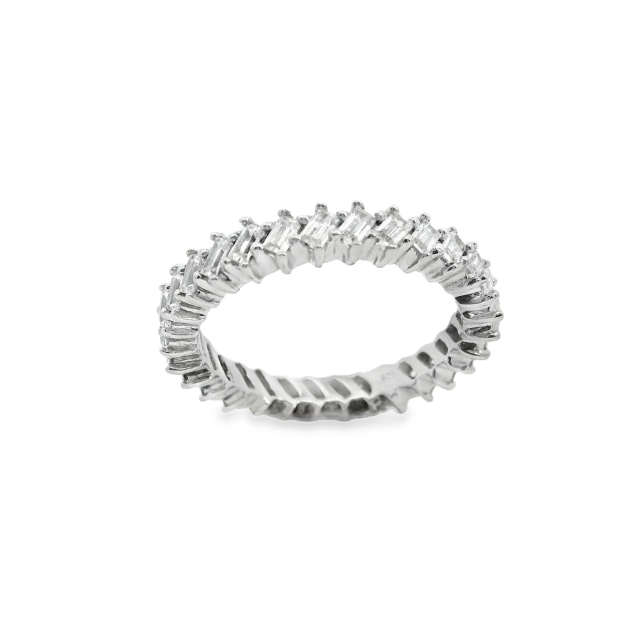 Suspiria Wedding Band 925 Baguette Cut