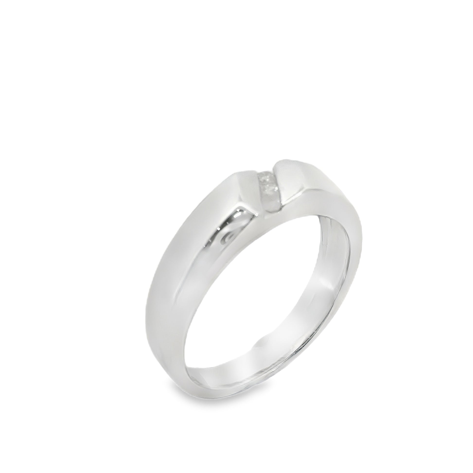 Suspiria Men Wedding Band 925 with 3 CZ in the Center | Suspiria | Luby 