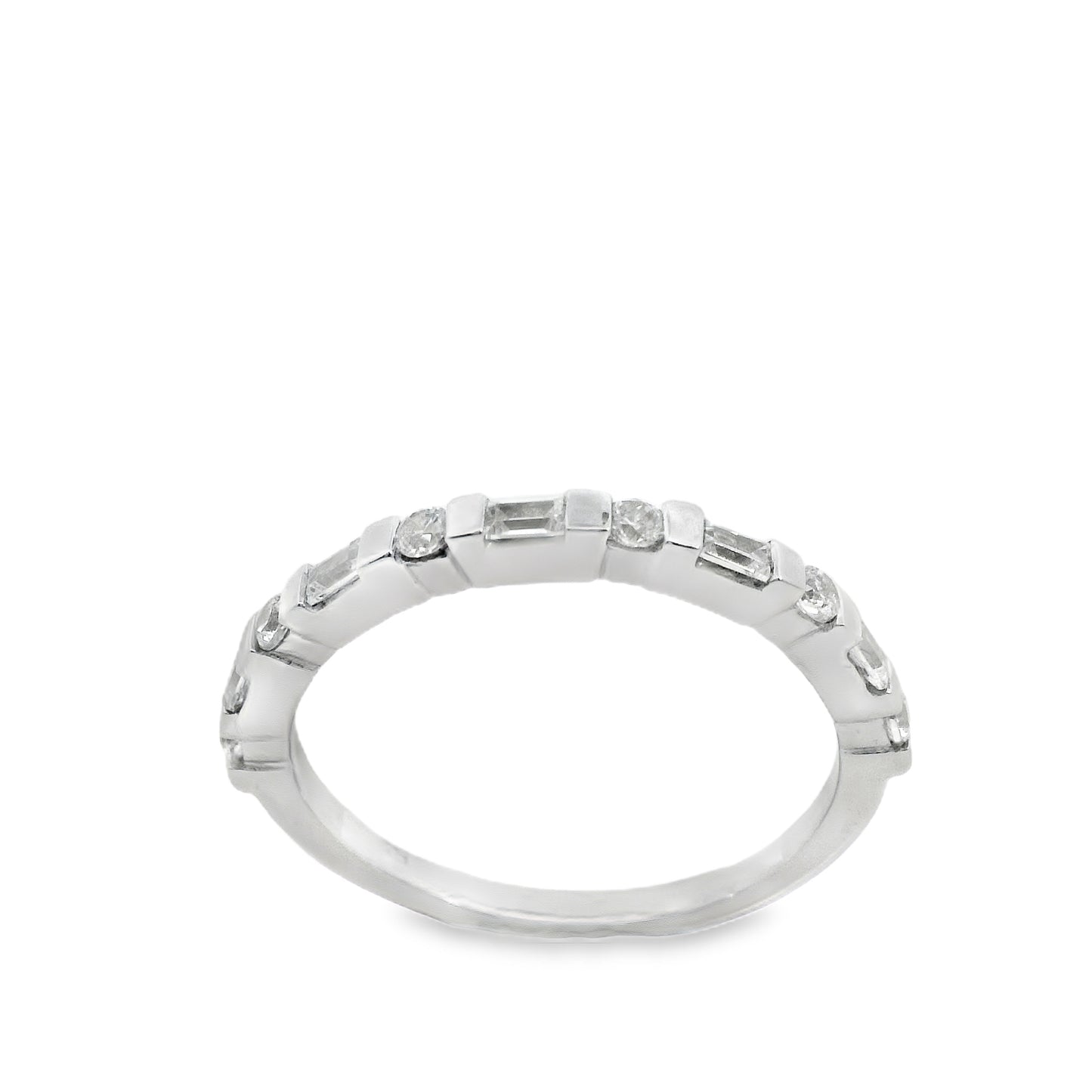 Suspiria Wedding Band 925  Baguette and Round Cut | Suspiria | Luby 