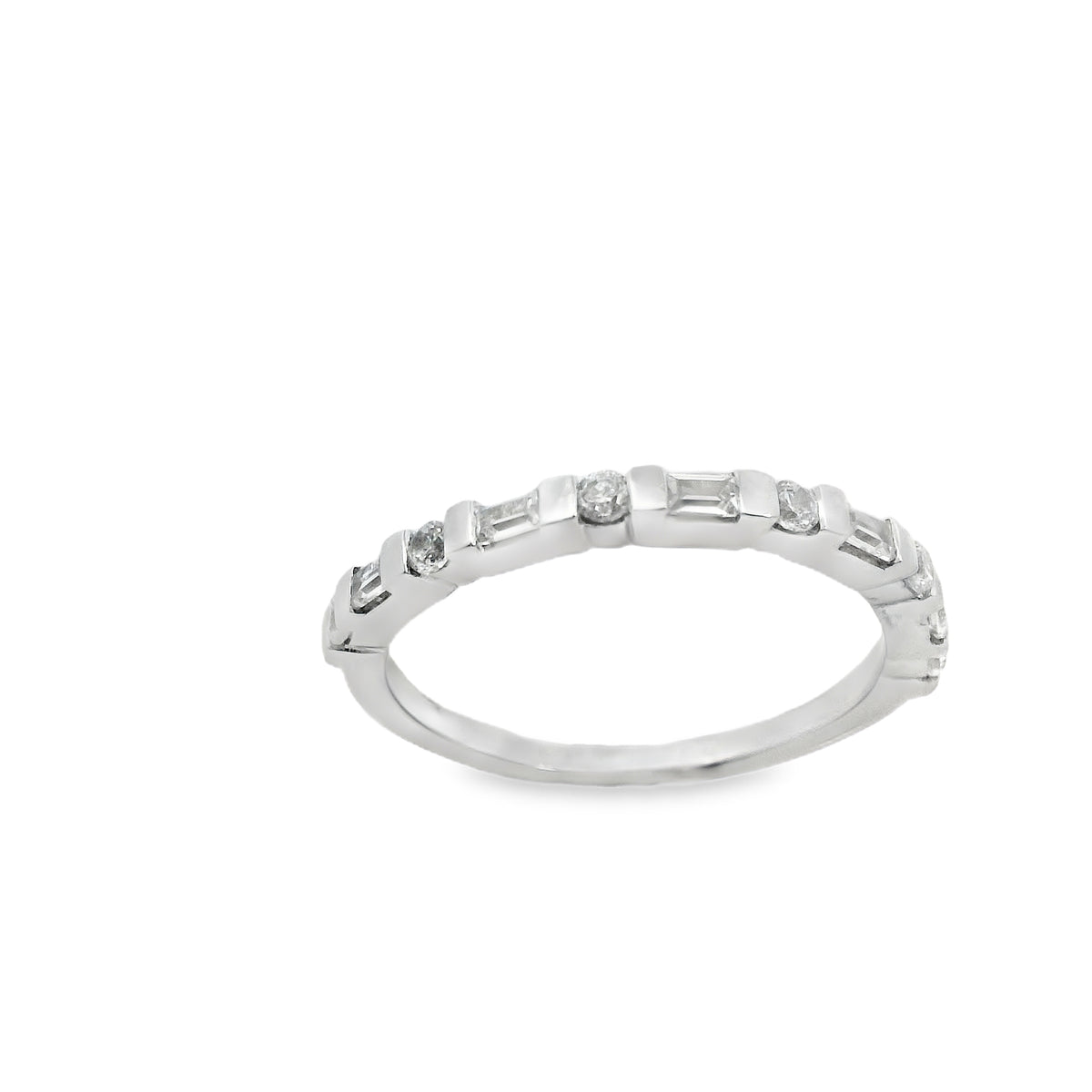 Suspiria Wedding Band 925  Baguette and Round Cut | Suspiria | Luby 