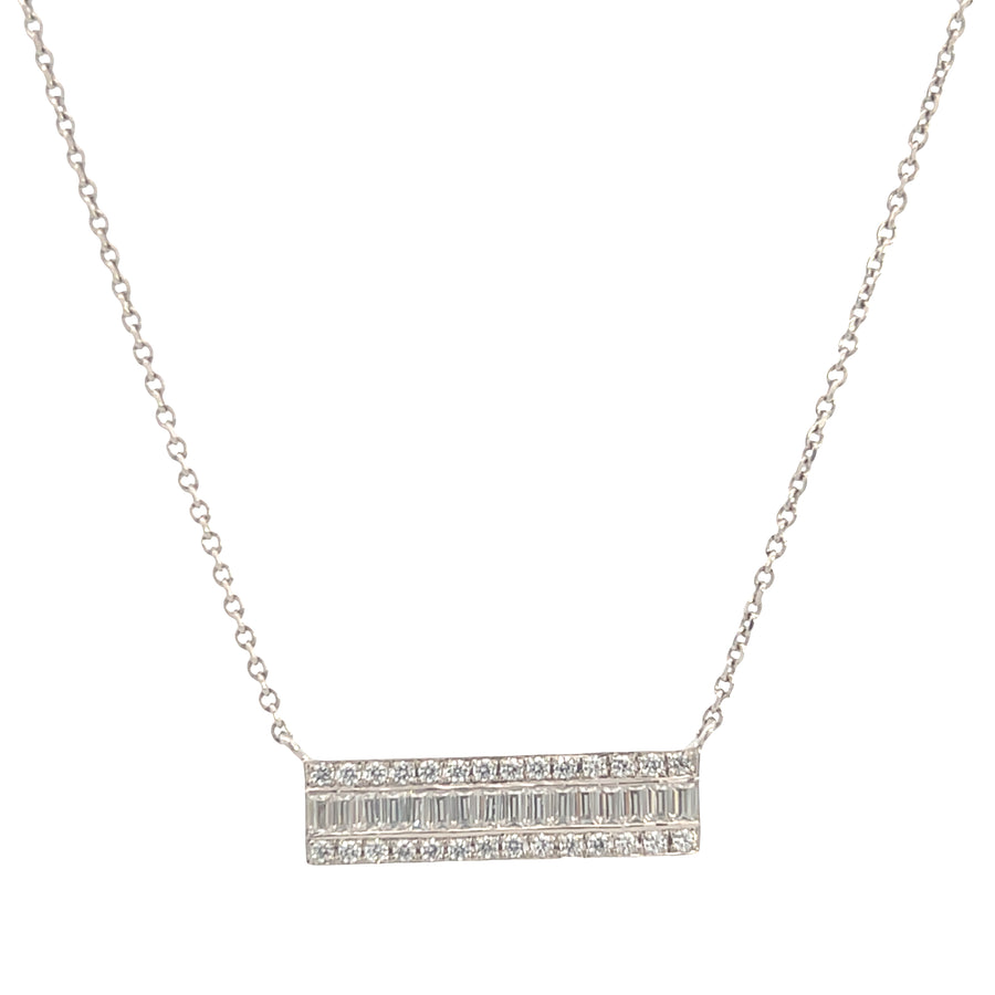 Suspiria 925 Rectangle Stones Necklace
