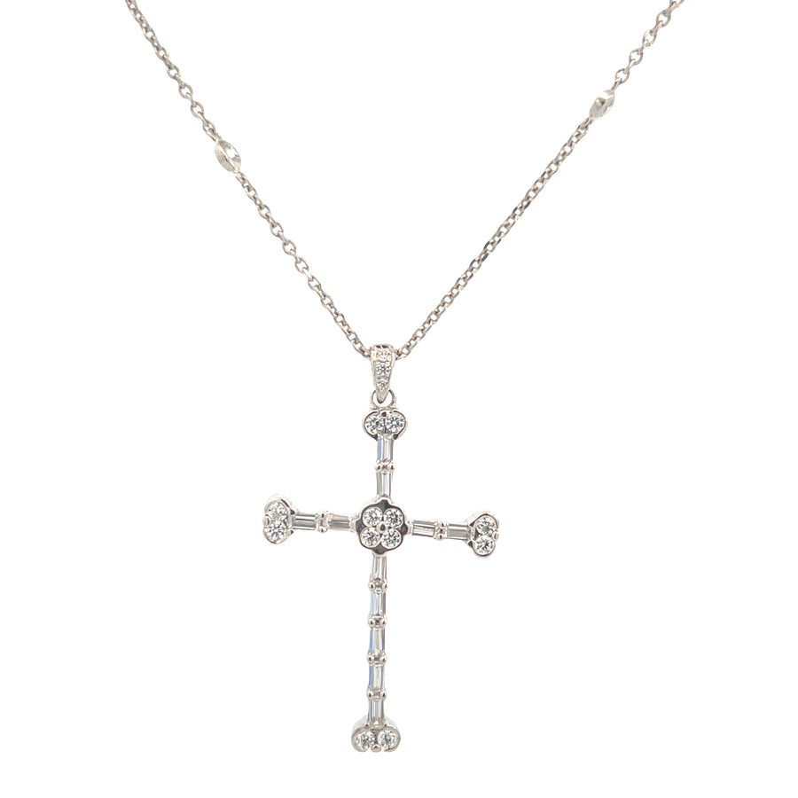 Suspiria 925 Fancy Cross Necklace