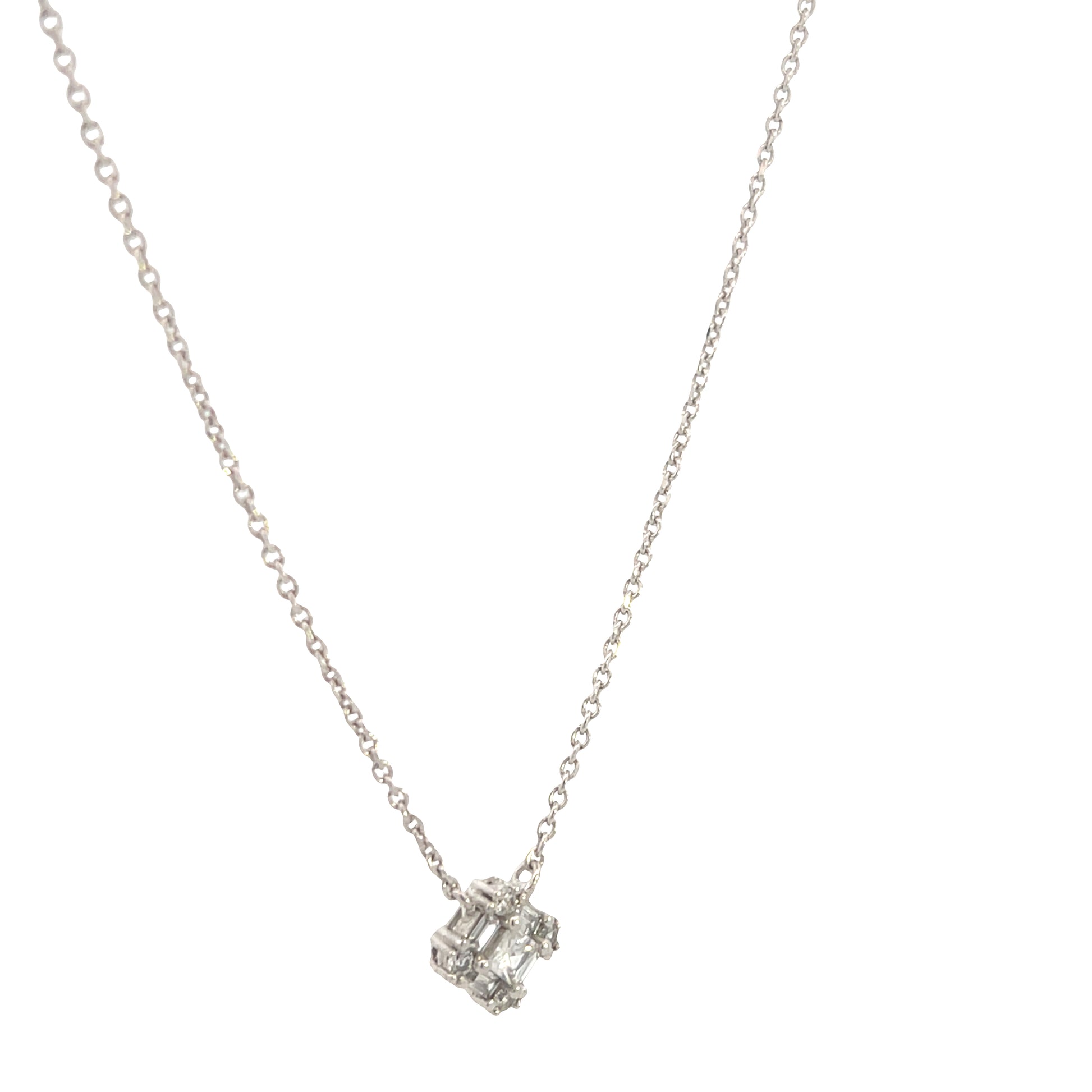 Suspiria 925 Square Mix Stones Necklaces | Suspiria | Luby 