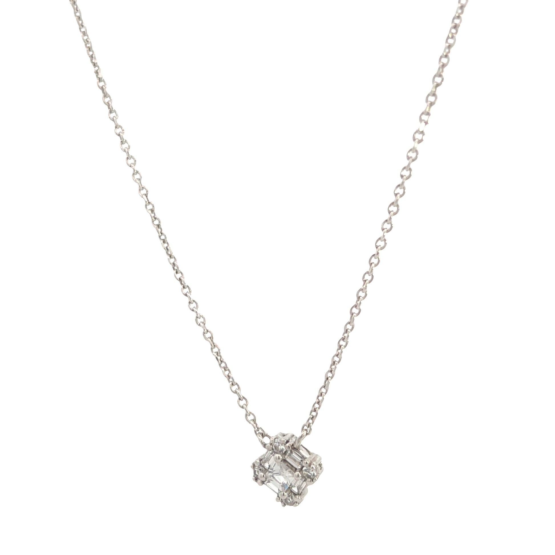 Suspiria 925 Square Mix Stones Necklaces | Suspiria | Luby 