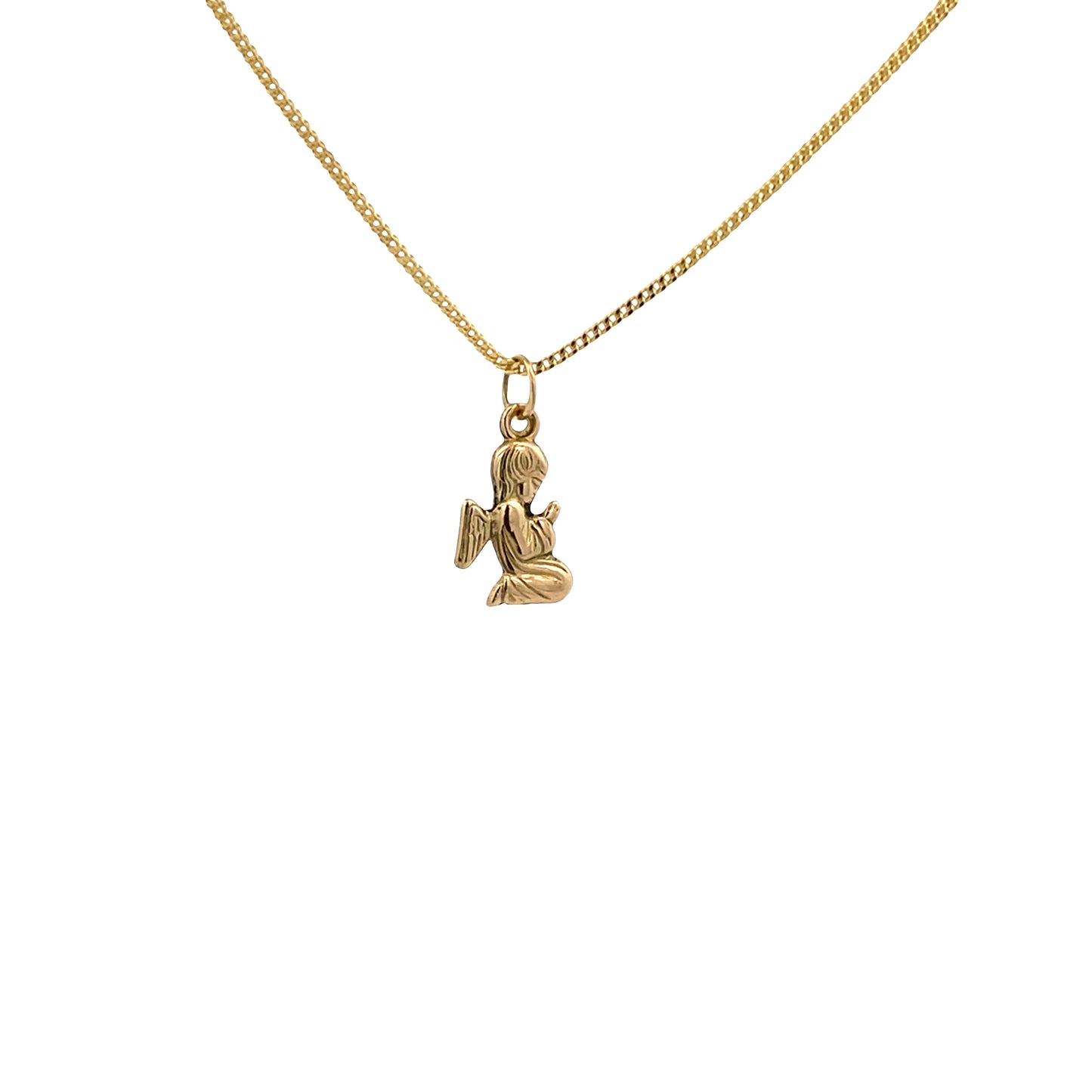 14K Gold Angel Pendant