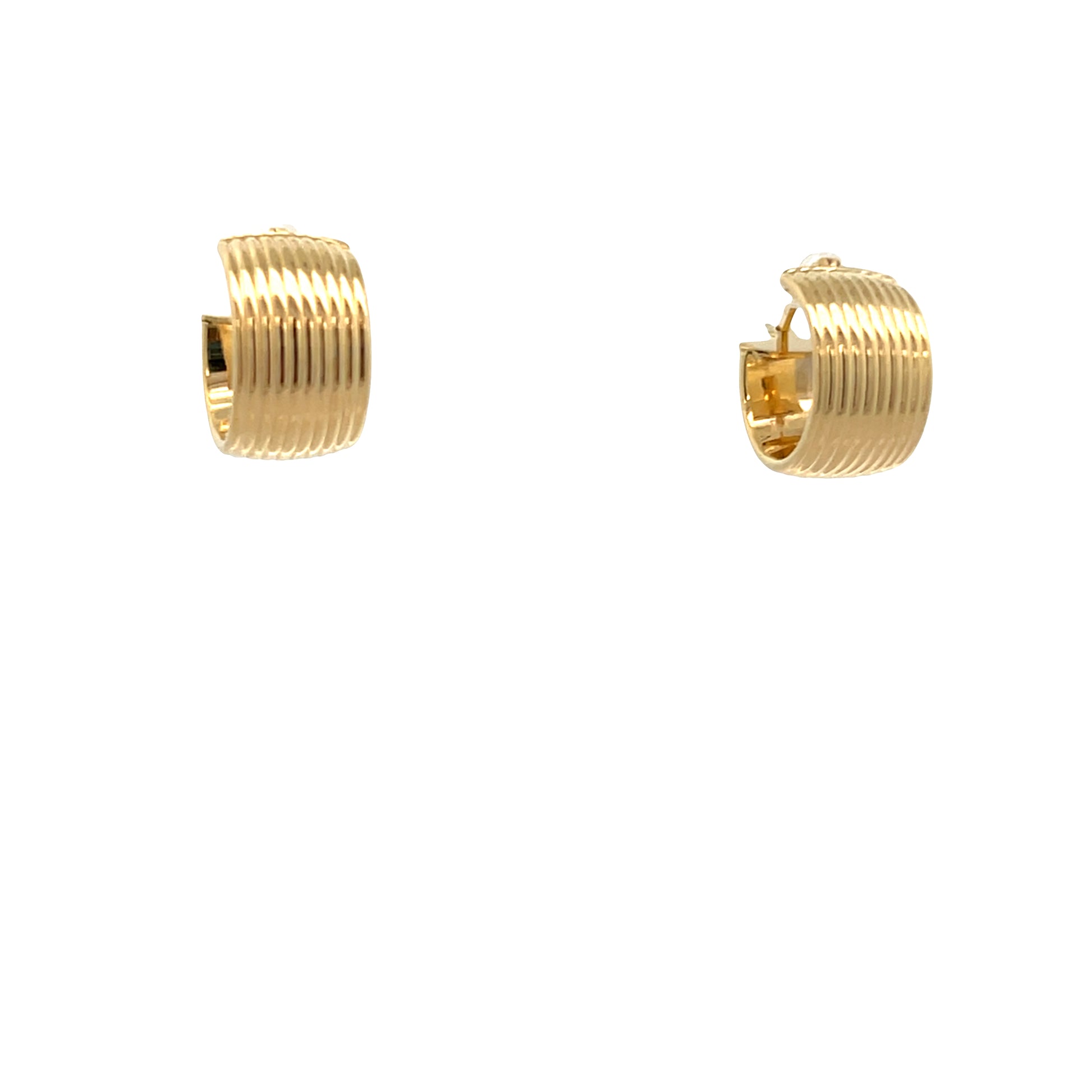 14K Gold Ten Lines Earrings | Luby Gold Collection | Luby 