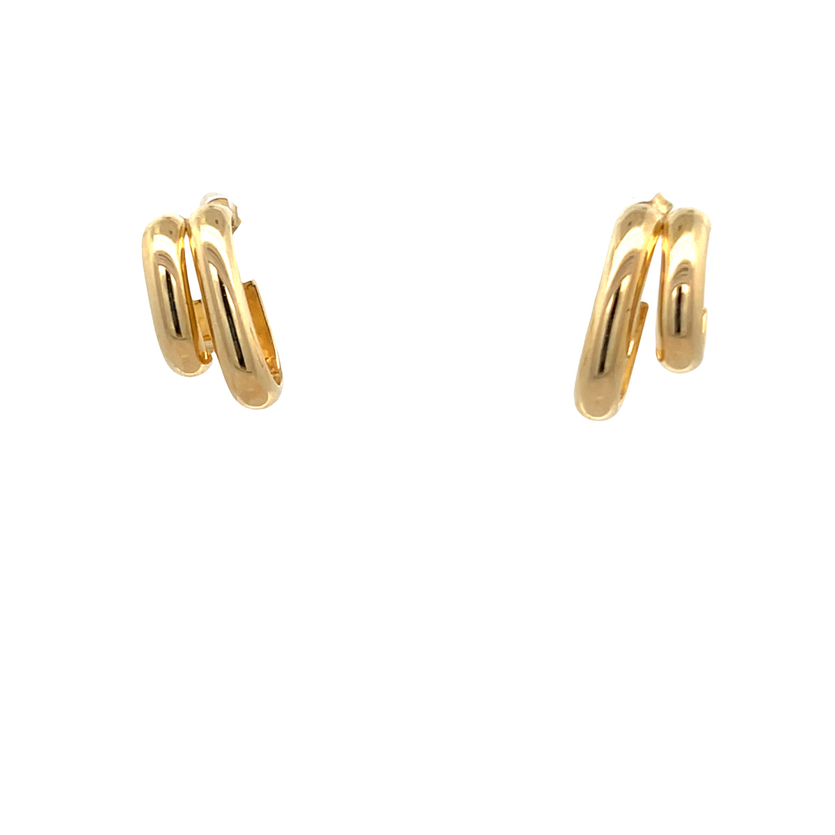 14K Gold Double Hoop Earring | Luby Gold Collection | Luby 
